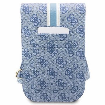 Guess Smartphone-Hülle Guess Torebka Universell Handy Tasche Umhängetasche 4G Stripes Blau