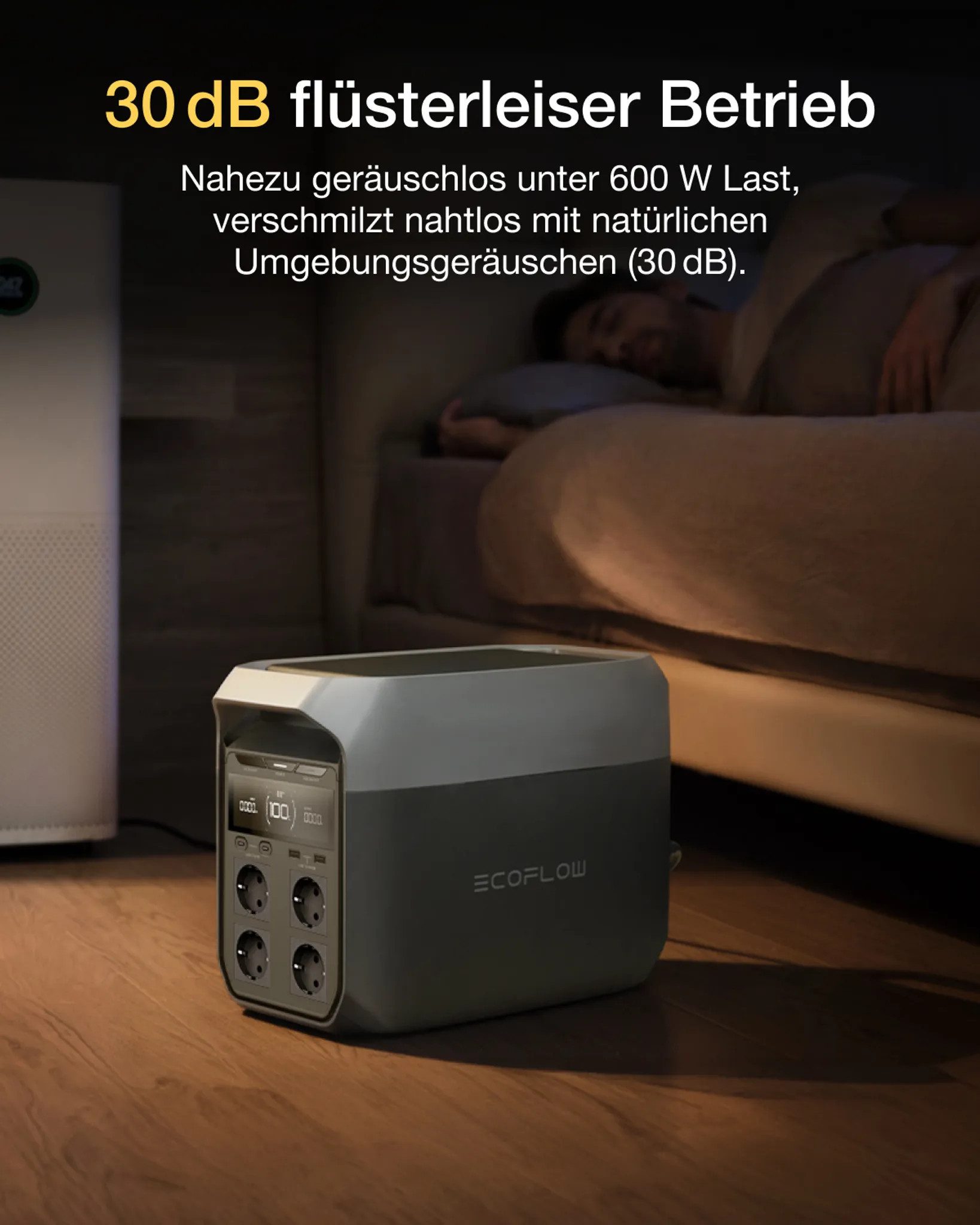 Ecoflow Delta 3 Tragbare Powerstation 1024 Wh Powerstation (1 St), Solargenerator für Camping & Zuhause – Bild 5 von 5