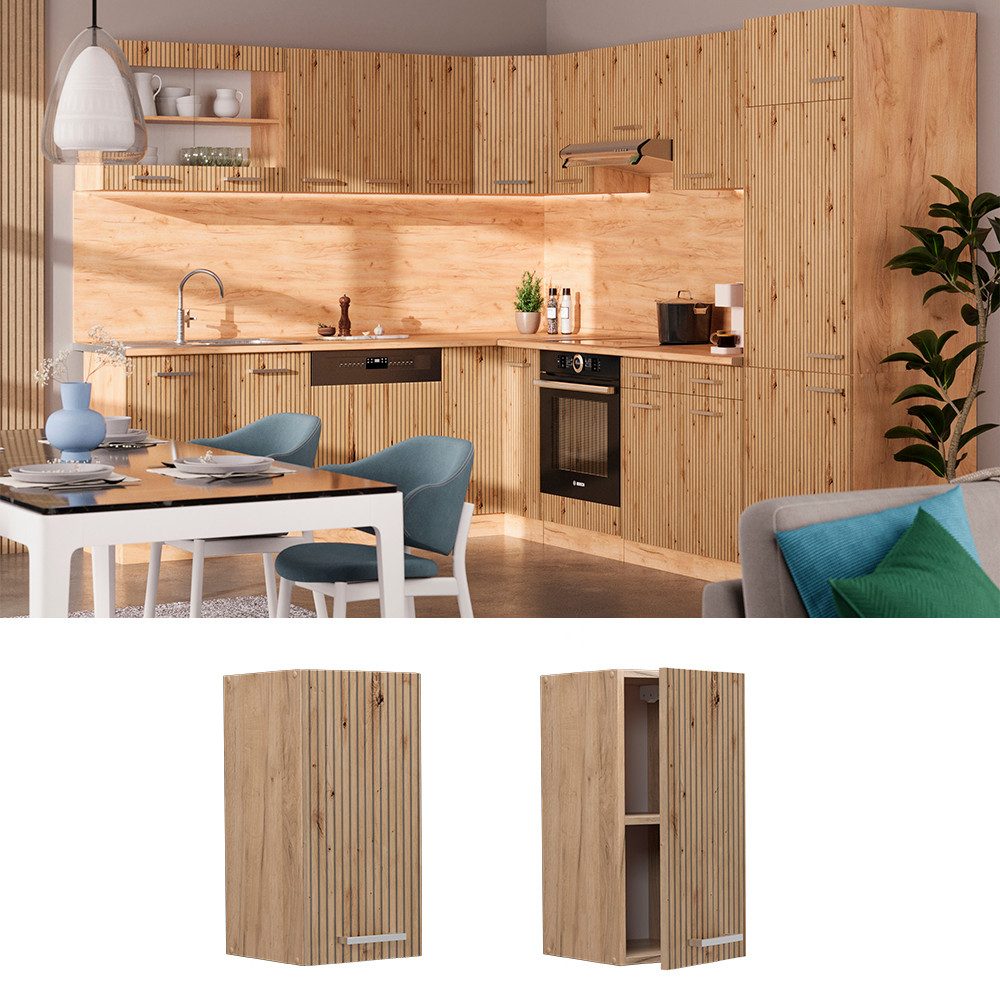 Vicco Hängeschrank R-Line, Artisan-Eiche/Goldkraft Eiche, 30 günstig online kaufen