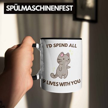 Trendation Tasse Trendation - Valentinstag Tasse Geschenk für Ihn Sie Lustig Katzenliebhaber Geschenkidee Becher Freund Freundin Liebe Paare