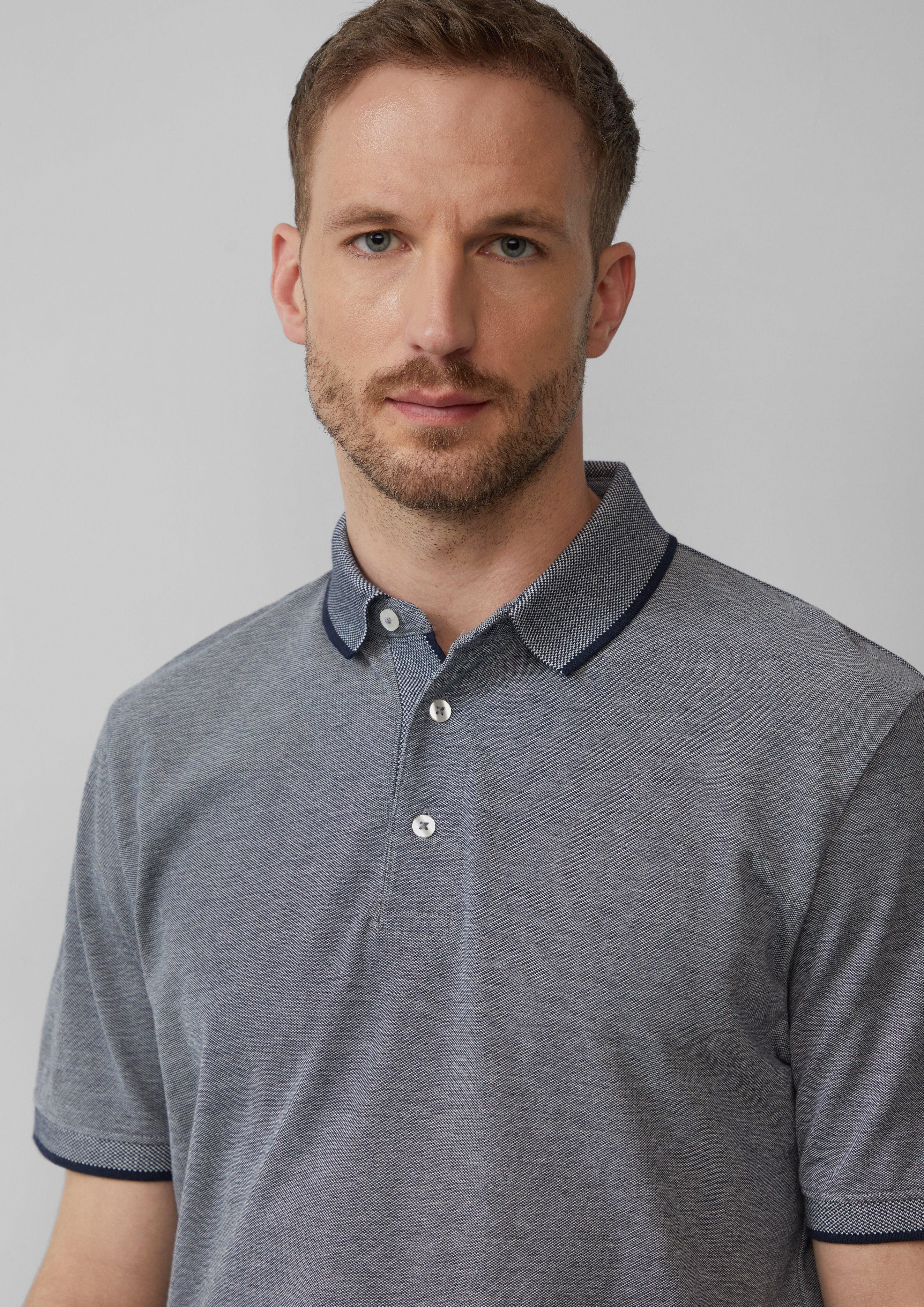 s.Oliver BLACK LABEL Kurzarmshirt Poloshirt aus günstig online kaufen