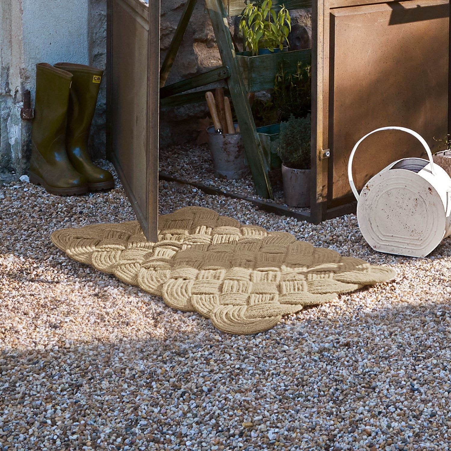 Mirabeau Teppich Fußmatte Harman beige, Höhe: günstig online kaufen