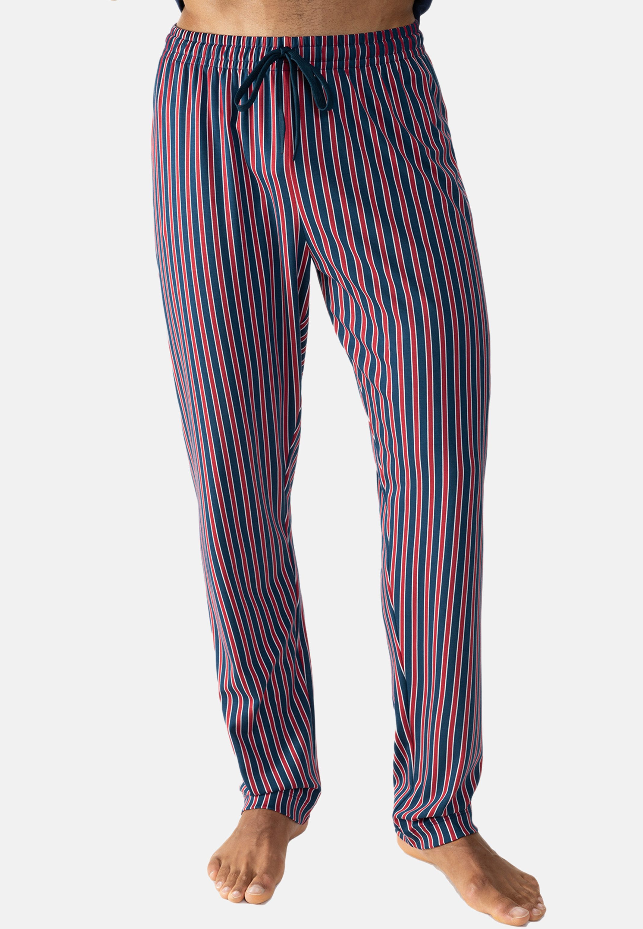Mey Schlafhose Graphic Stripes (1-tlg) Schlafanzug Hose - Baumwolle - Atmungsaktiv