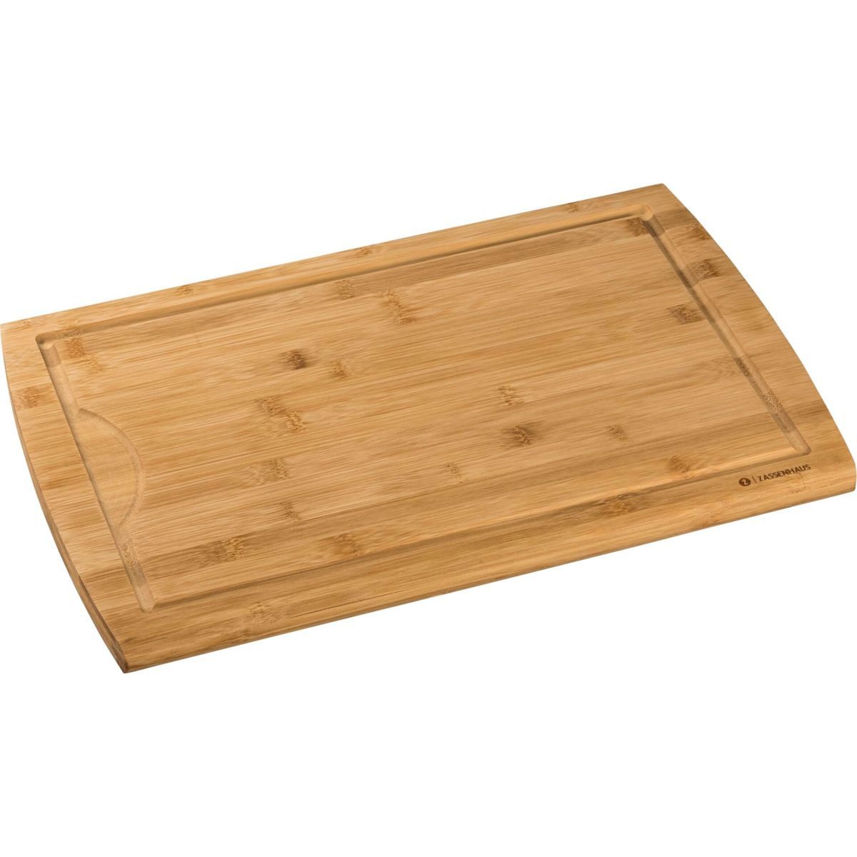 ZASSENHAUS Schneidebrett Tranchierbrett Bambus 42x27,5x2cm
