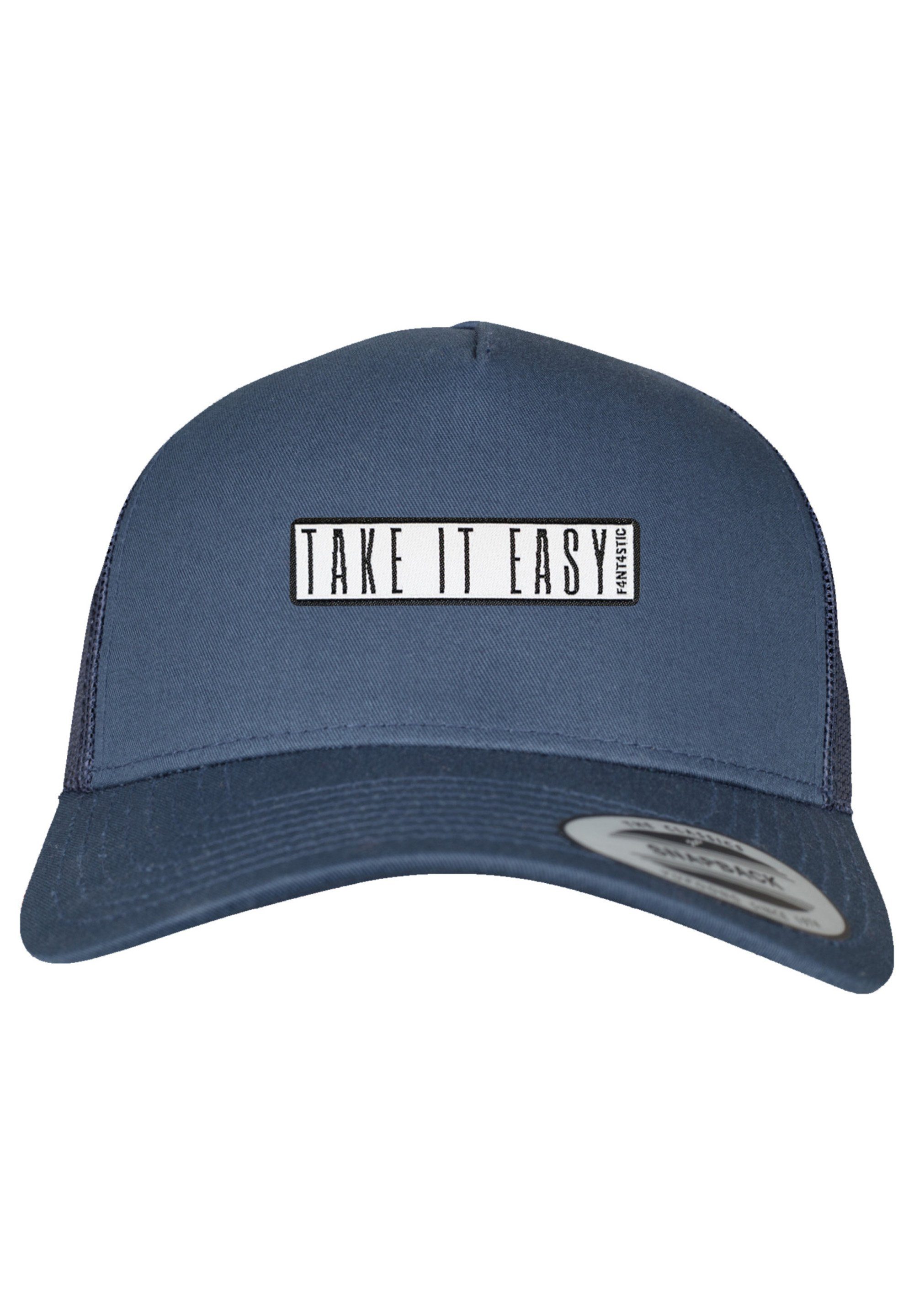 F4NT4STIC Schirmmütze Retro Trucker Cap Take It Easy Print