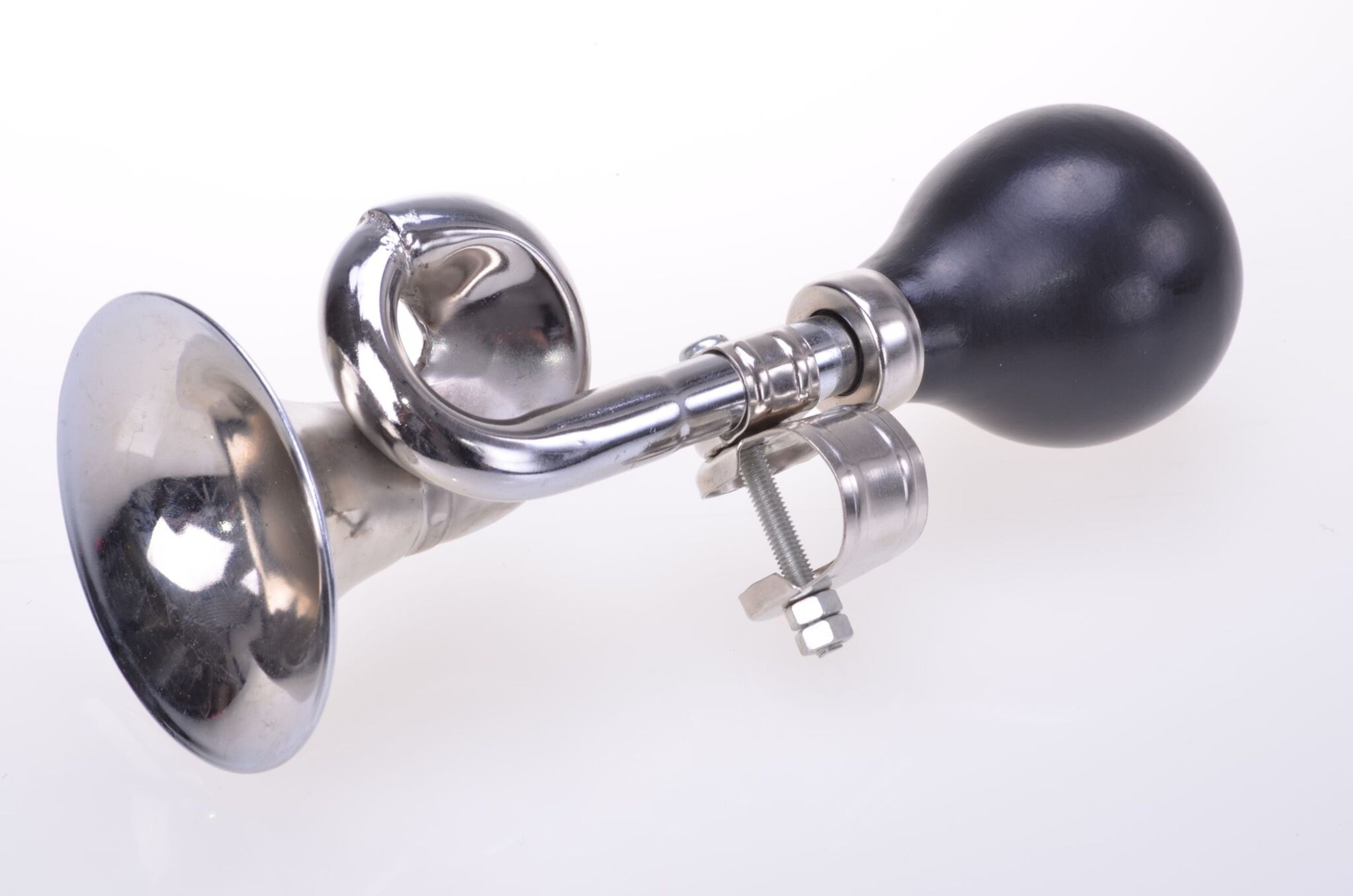 Gravidus Fahrradklingel Ballhupe Fahrradhupe Fahrrad Lenker Hupe Ball Posthorn Horn verchromt