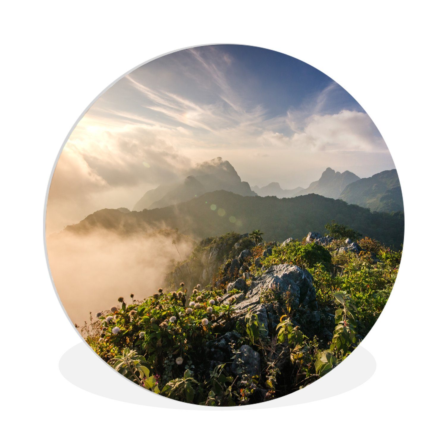 Gemälde Berg im Nebel