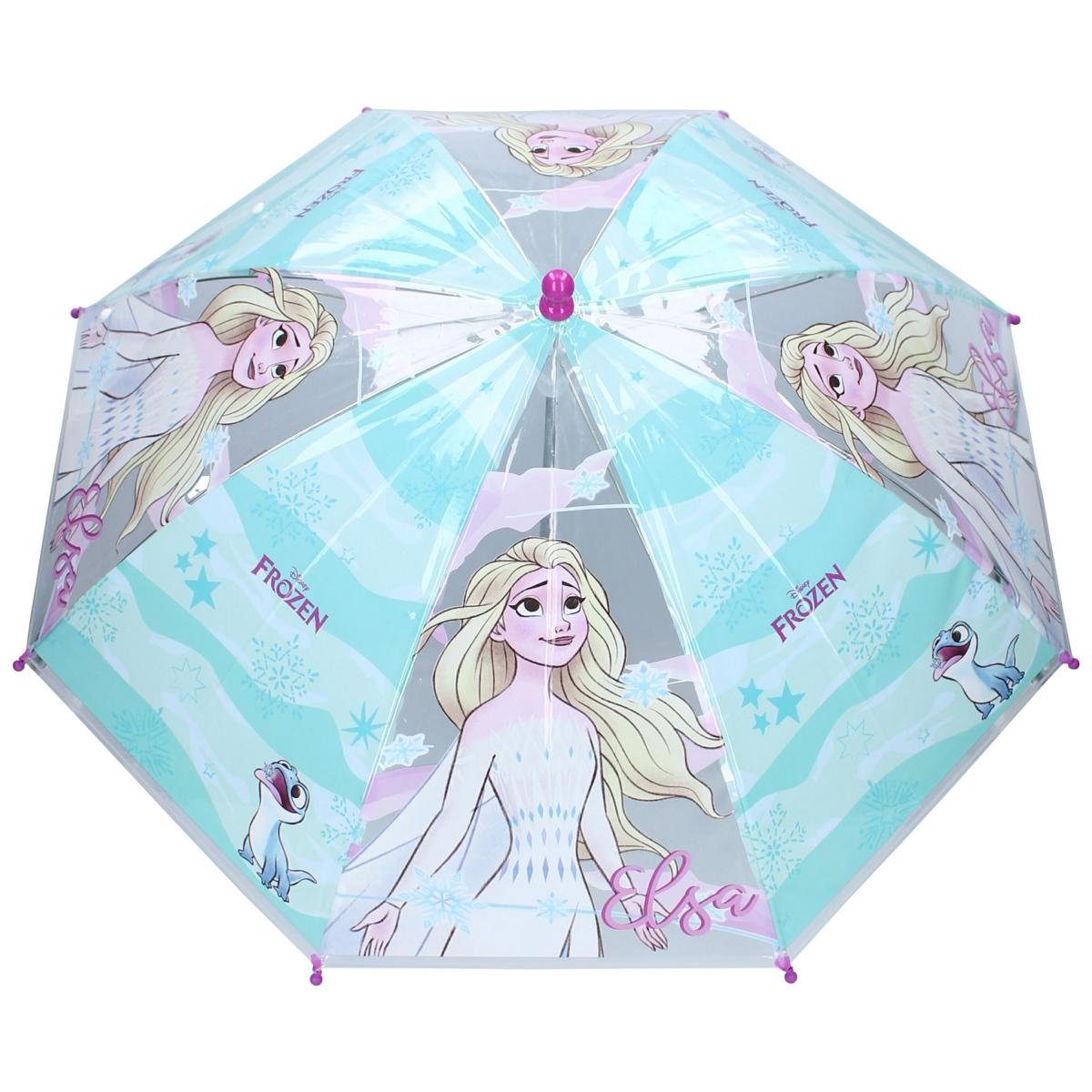Vadobag Langregenschirm die Eiskönigin Kinderschirm Regenschirm Frozen II Sunny Days Ahead