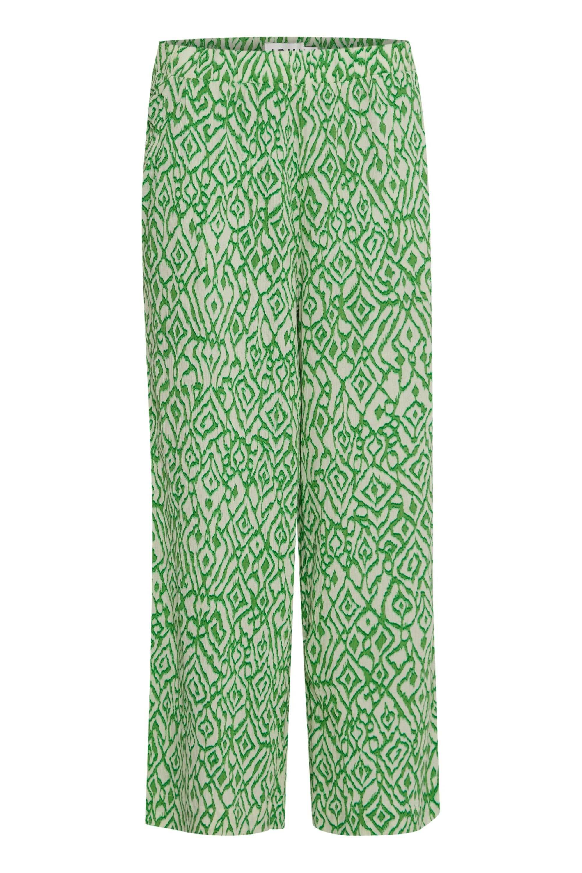 Print PA4 Stoffhose Ikat Greenbriar 20118594 - IHMARRAKECH Ichi (201904)