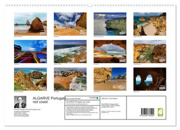 CALVENDO Wandkalender ALGARVE Portugals red coast (Premium-Calendar 2023 DIN A2 Landscape)