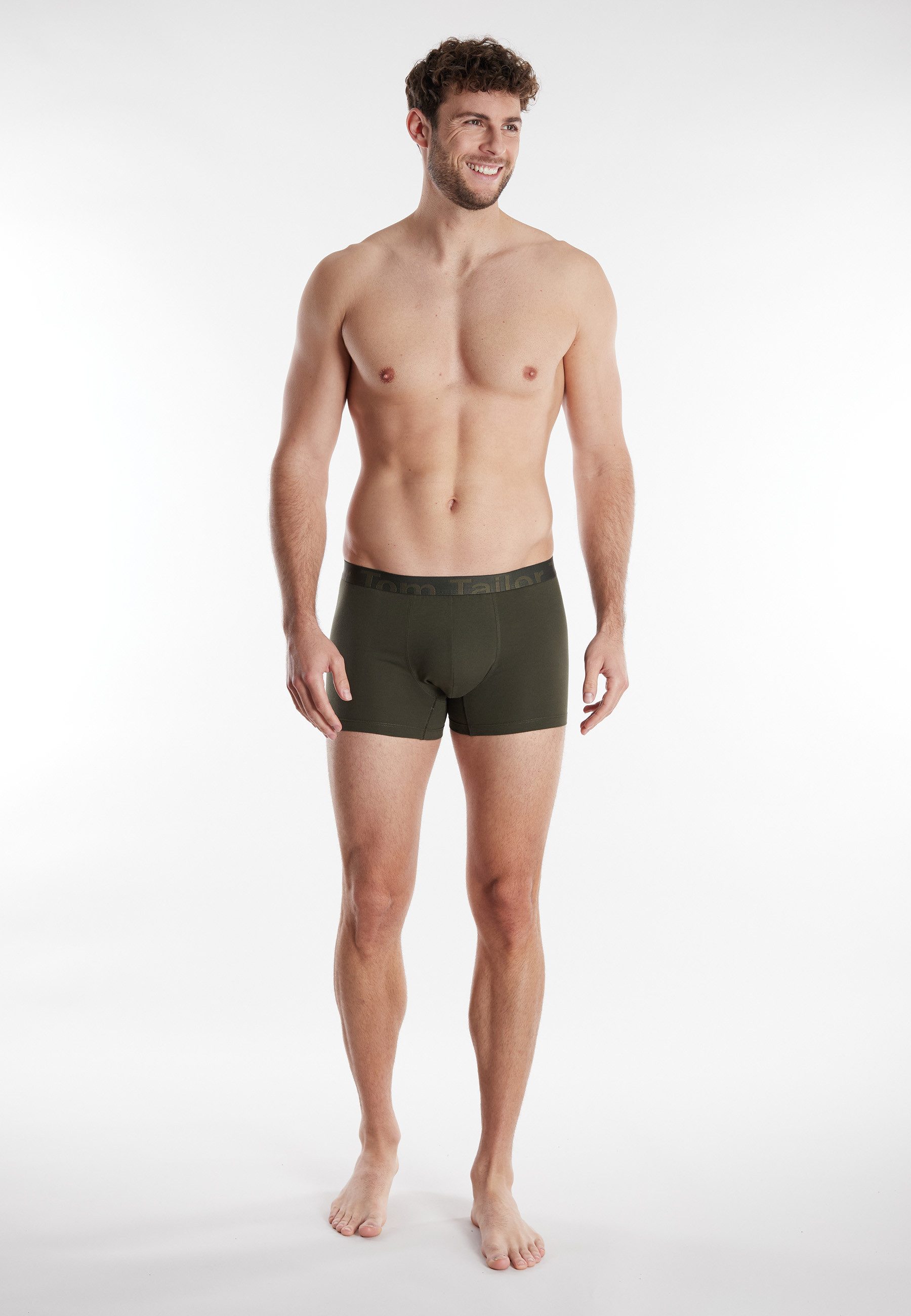 TOM TAILOR Boxershorts Buffer Logobund, basic, eng, bequem, weich, Baumwollmix