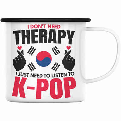 Trendation Thermotasse Trendation - K-Pop Emaille Tasse Geschenk Kpop Koreal Style Südkorea Geschenkidee Spruch