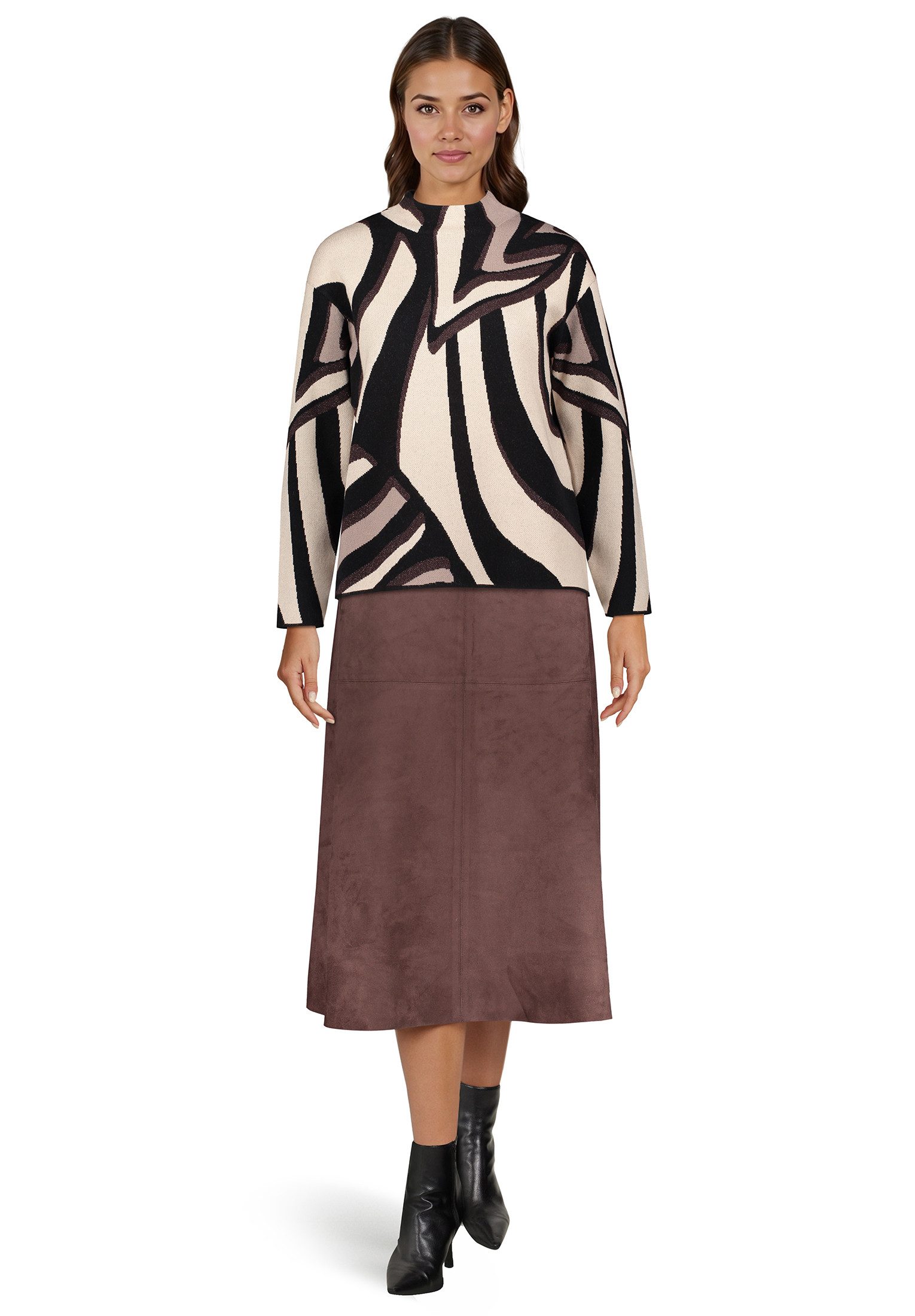 Betty Barclay Maxirock Damen unifarben