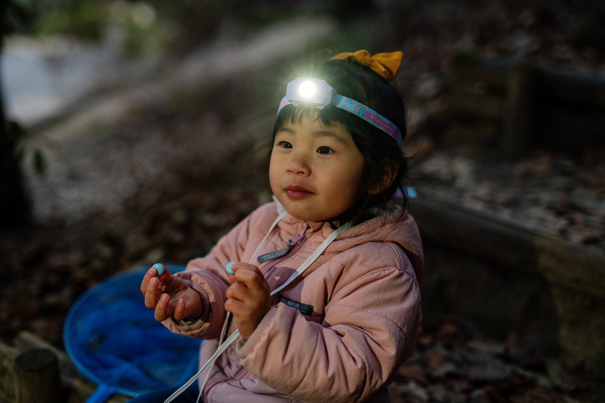 Ledlenser LED Stirnlampe KIDLED2 Lila, 40 Lumen, 9 m Leuchtweite, 35g leicht, 20Std Laufzeit, IP44, Batterie