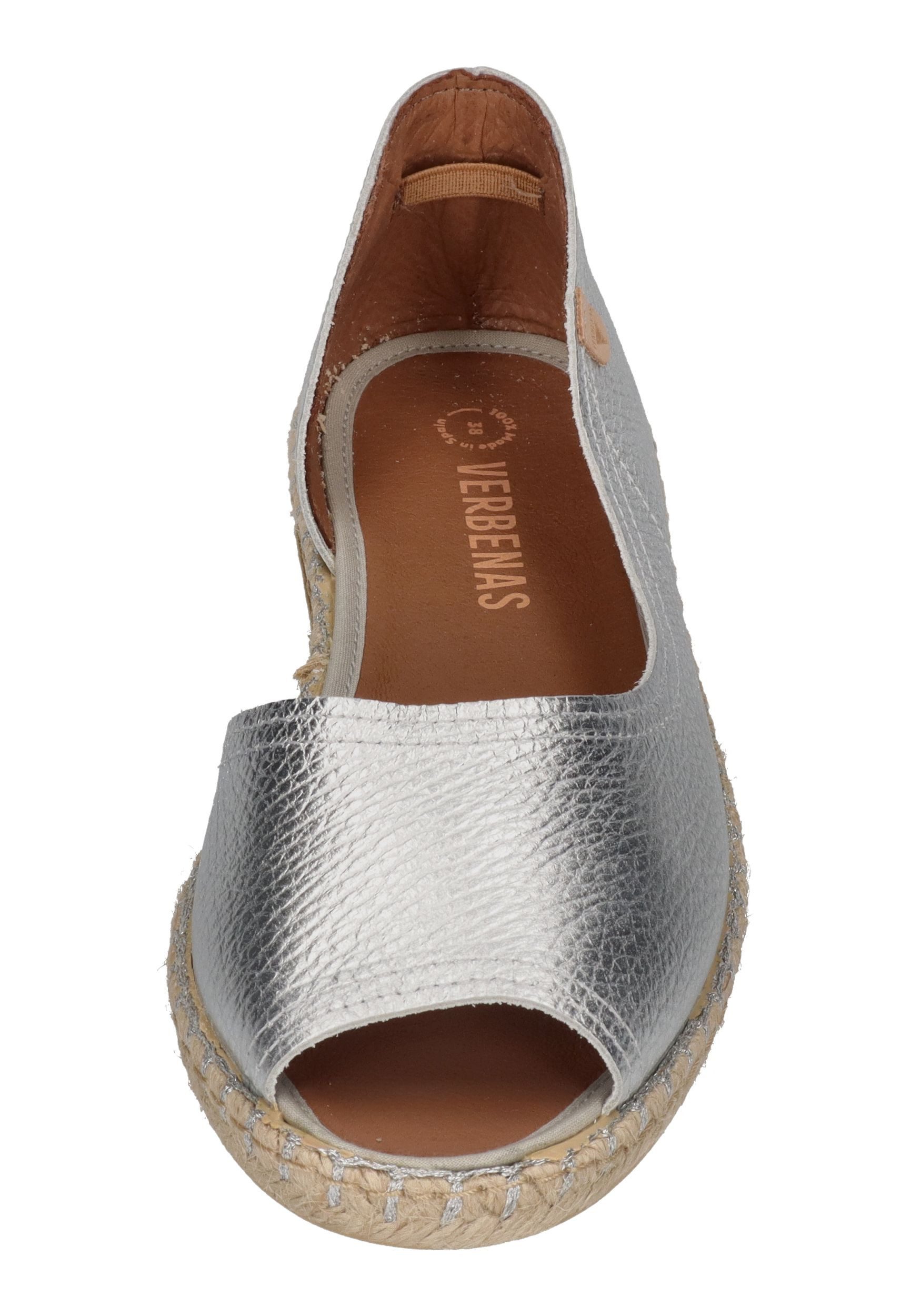 VERBENAS CRUZ nucleo metal al Espadrille Plata