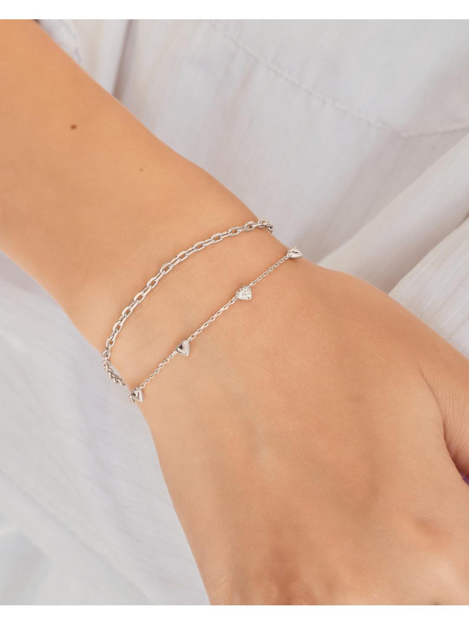 Ania Haie Armband Ania Haie Damen-Armband 925er Silber 12 Zirkonia