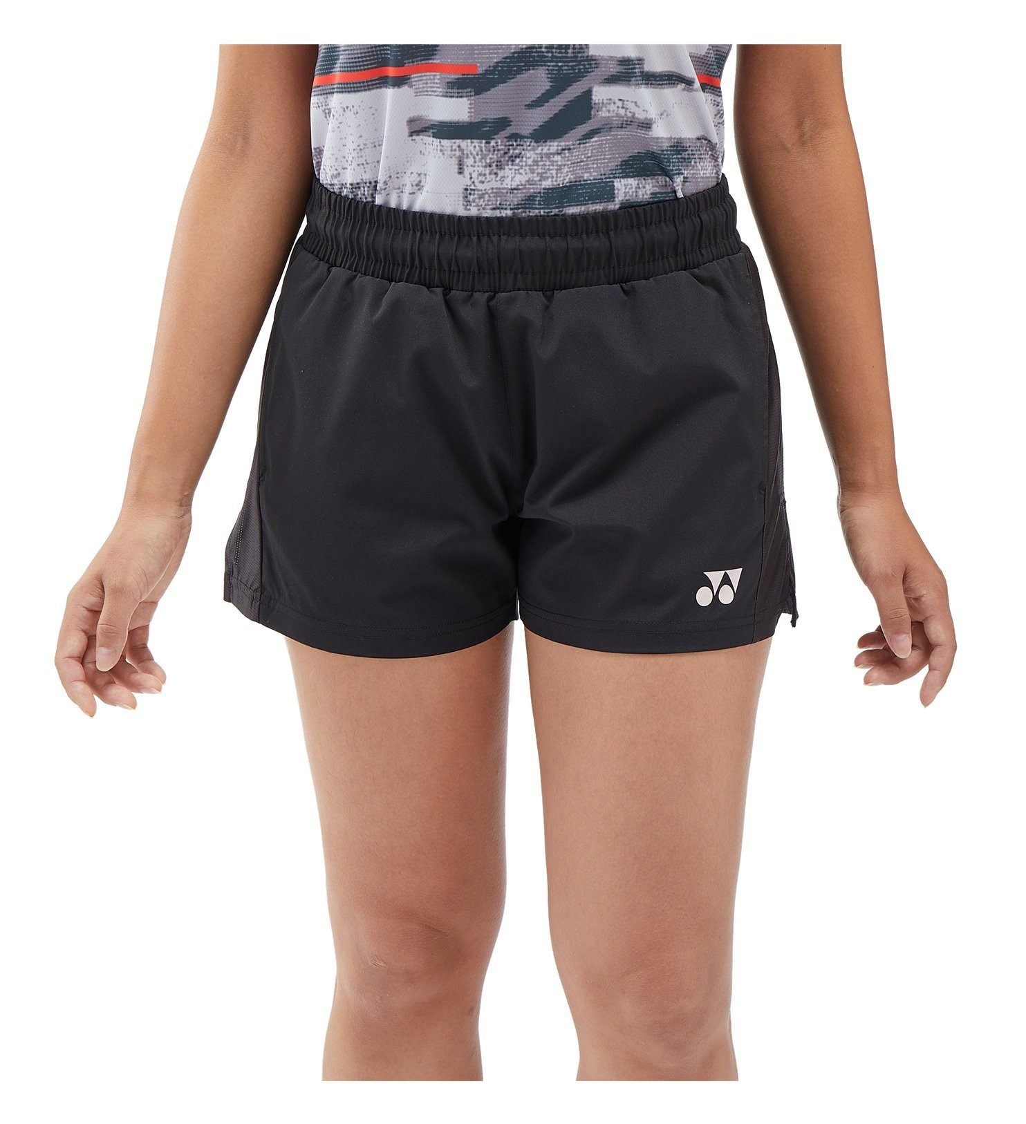 Yonex Sporthose Short Club Team mit Innenhose 2025 schwarz Damen
