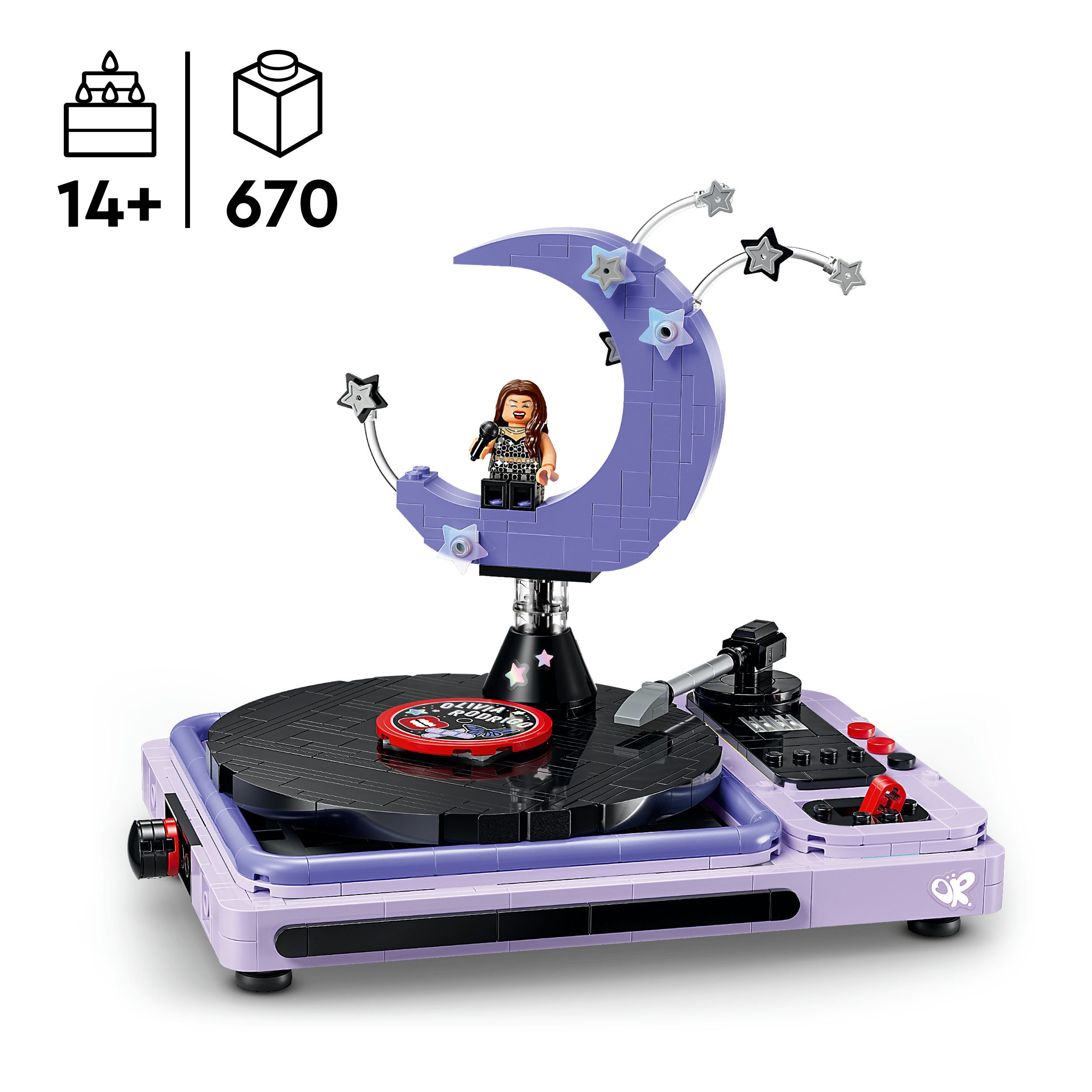 LEGO® Olivia Rodrigos Konzertmond (43029), LEGO Editions Music Konstruktionsspielsteine, (670 St), Made in Europe