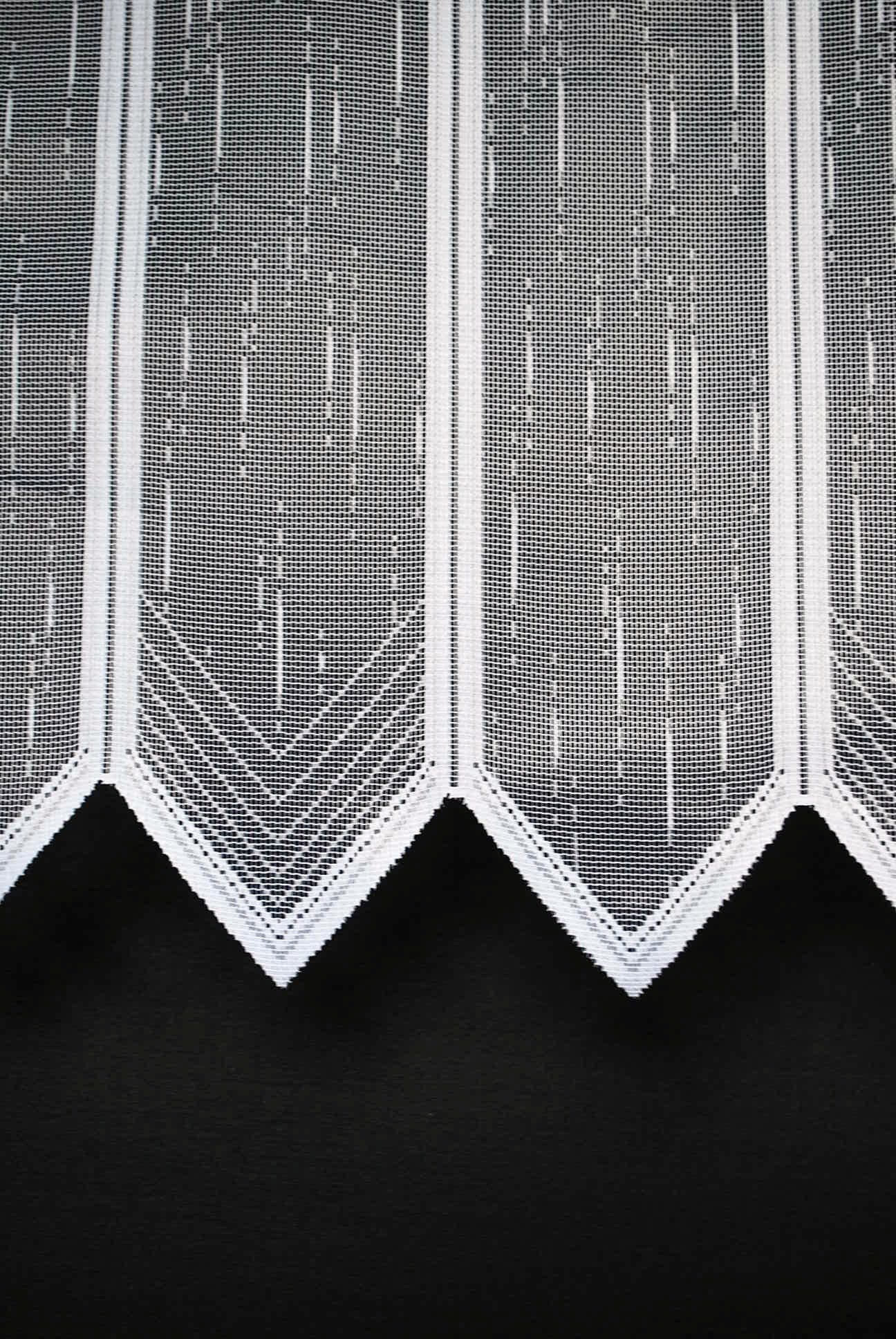 Gardinen Kranzusch Scheibengardine längs gestrichelt, Stangendurchzug, tran günstig online kaufen