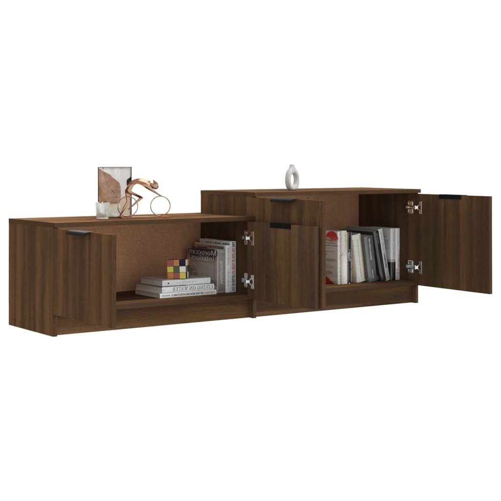 vidaXL TV-Schrank TV-Schrank Braun Eichen-Optik Braune (1-St) Holzwerkstoff Eiche 158,5x36x45 cm