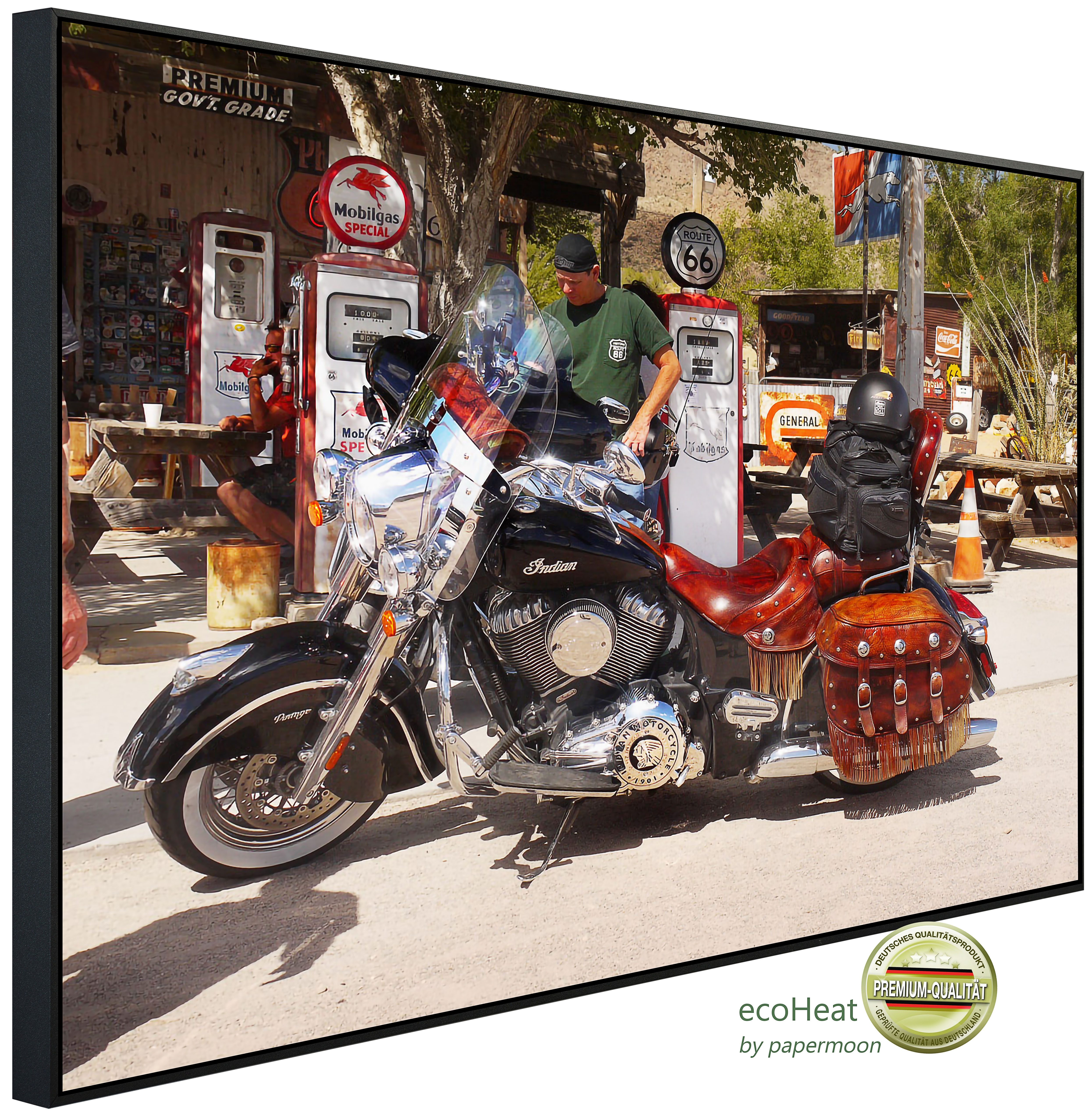 Papermoon Infrarotheizung INFRAROT-BILD-HEIZUNG, Motorrad, TÜV-Rheinland/GS zertifiziert, angenehme Strahlungswärme