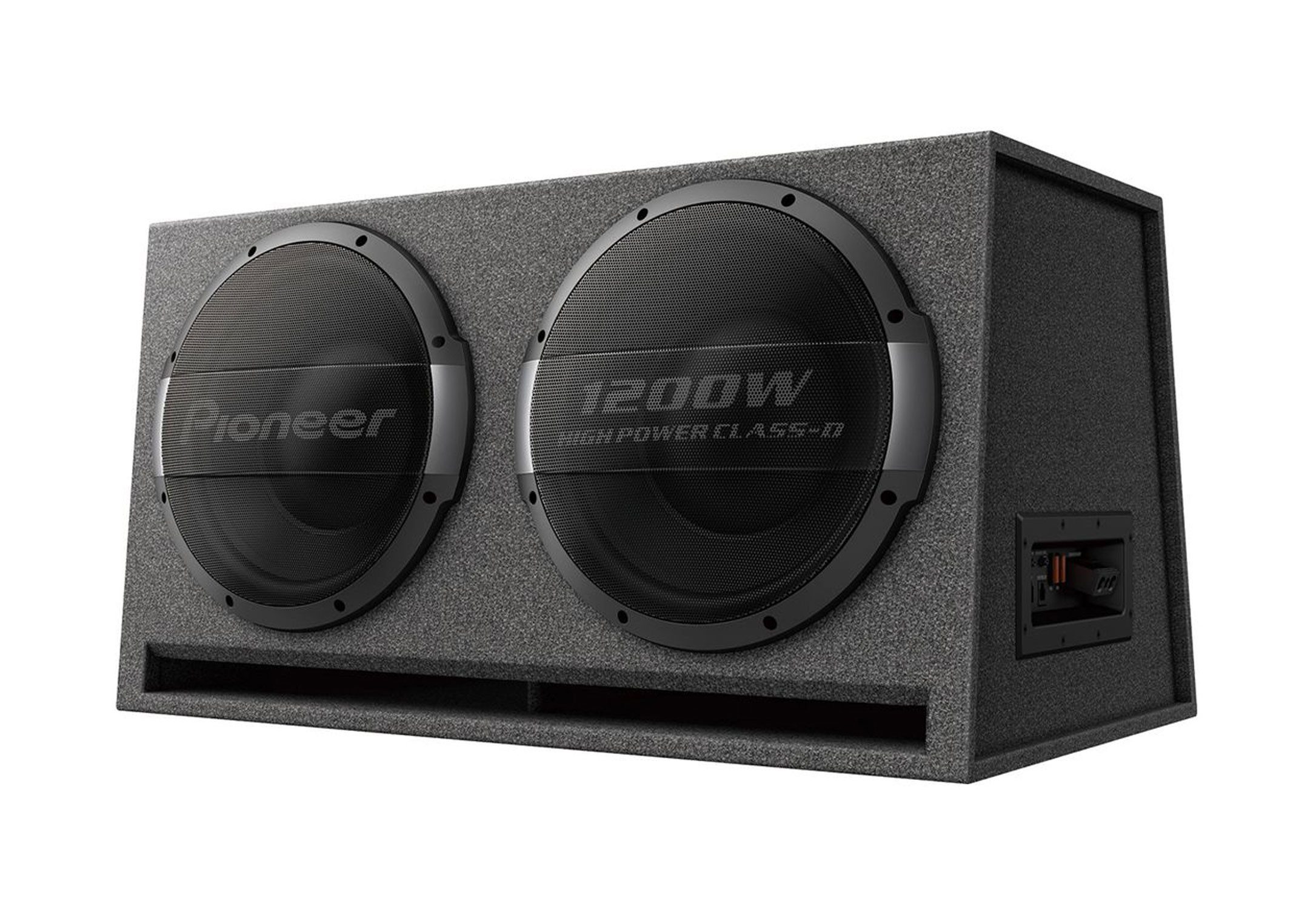 Pioneer TS-WX1220AH Bassreflex-Doppelsubwoofer (3.000 W) 2 x 30 cm Aktivwoofer Auto-Subwoofer (1000 W, max.: W 30 cm)