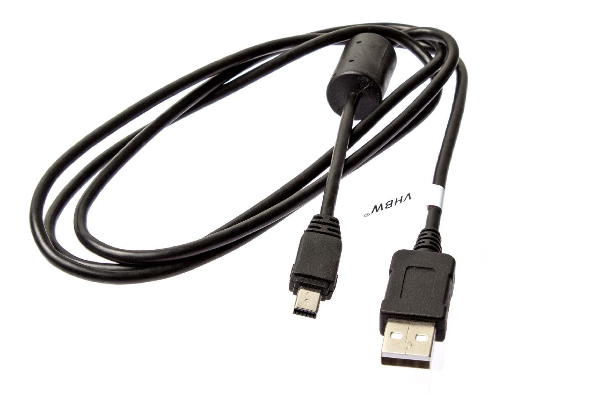 vhbw USB-Kabel, passend für Casio Exilim EX-H20, EX-H10, EX-H15, EX-H20G, EX-G1