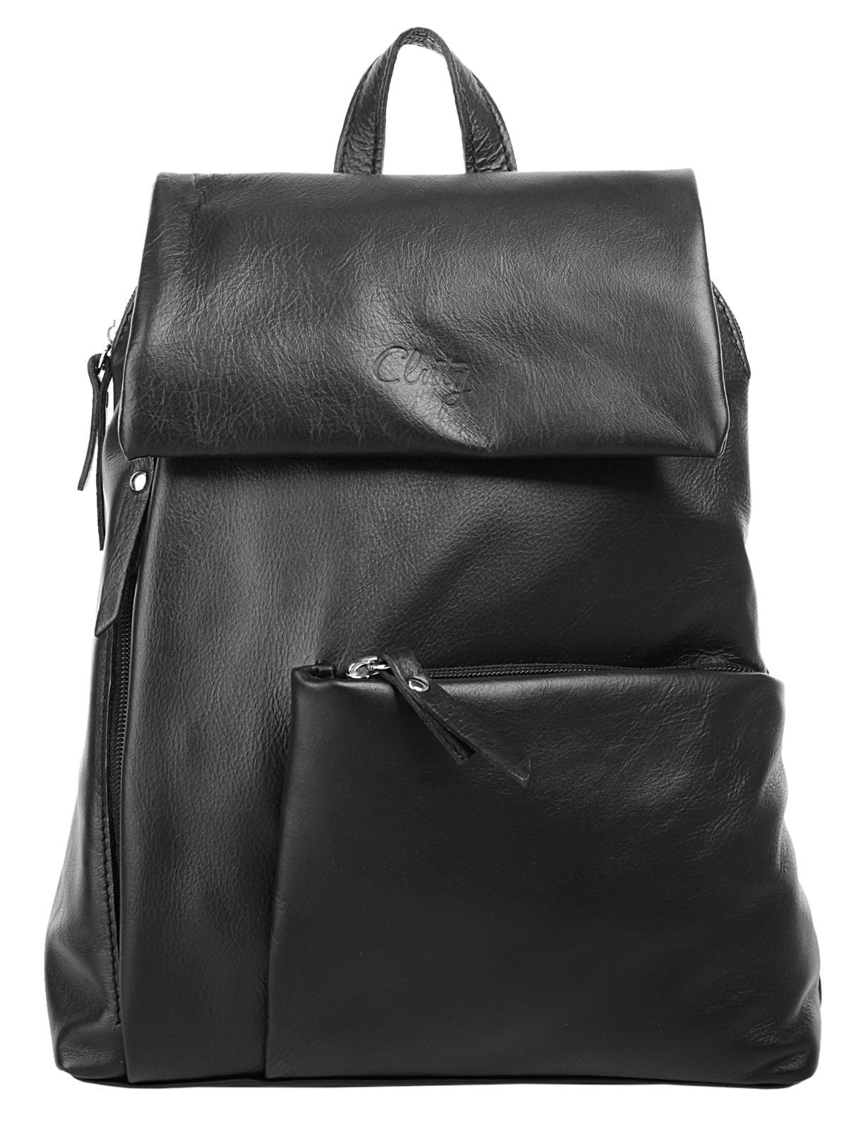 Cluty Cityrucksack, echt Leder, Made in Italy