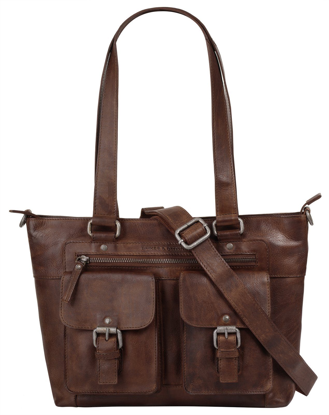 Spikes & Sparrow Shopper, echt Leder