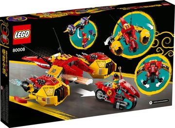 LEGO® Konstruktionsspielsteine LEGO® Monkie Kid 80008 Monkie Kids Wolken-Jet, (529 St)