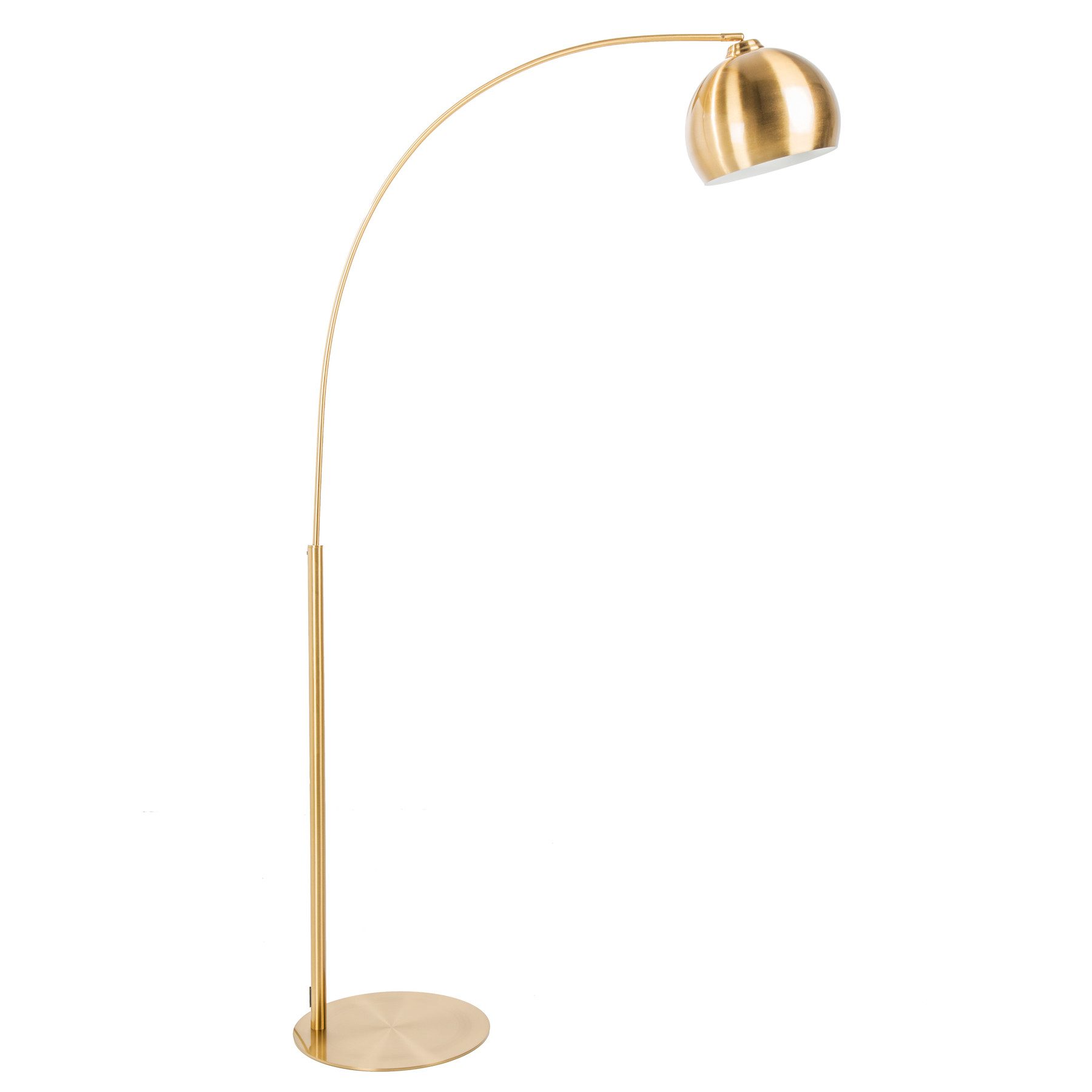 riess-ambiente Bogenlampe LOUNGE DEAL 205cm gold, ohne Leuchtmittel, Wohnzimmer · Metall · verstellbar · Modern Design