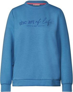 STREET ONE Sweatshirt mit "the art of life"-Stickerei