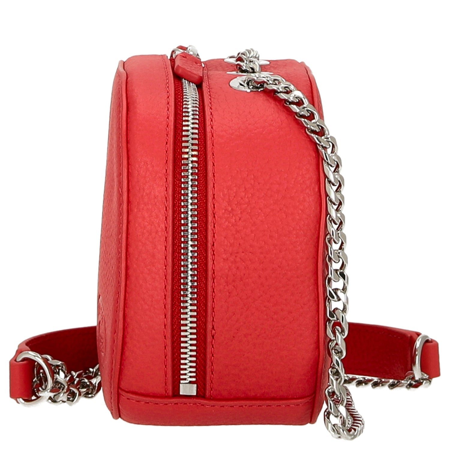 Lacoste Umhängetasche Croco Crew - Umhängetasche Leder 16 cm (pompier)
