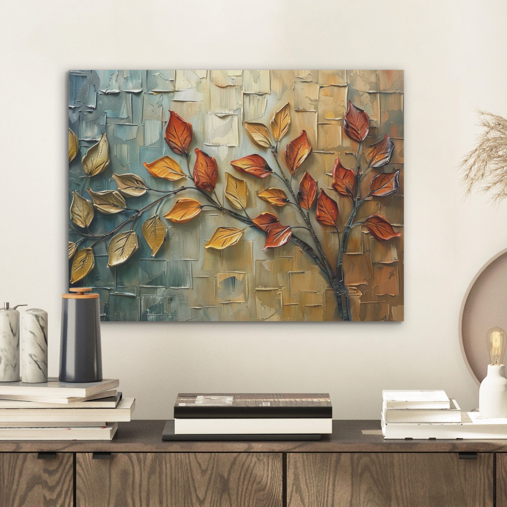 MuchoWow Gemälde Baum - Abstrakt - Natur - Kunst, Fotodruck (1 St), Akustik günstig online kaufen