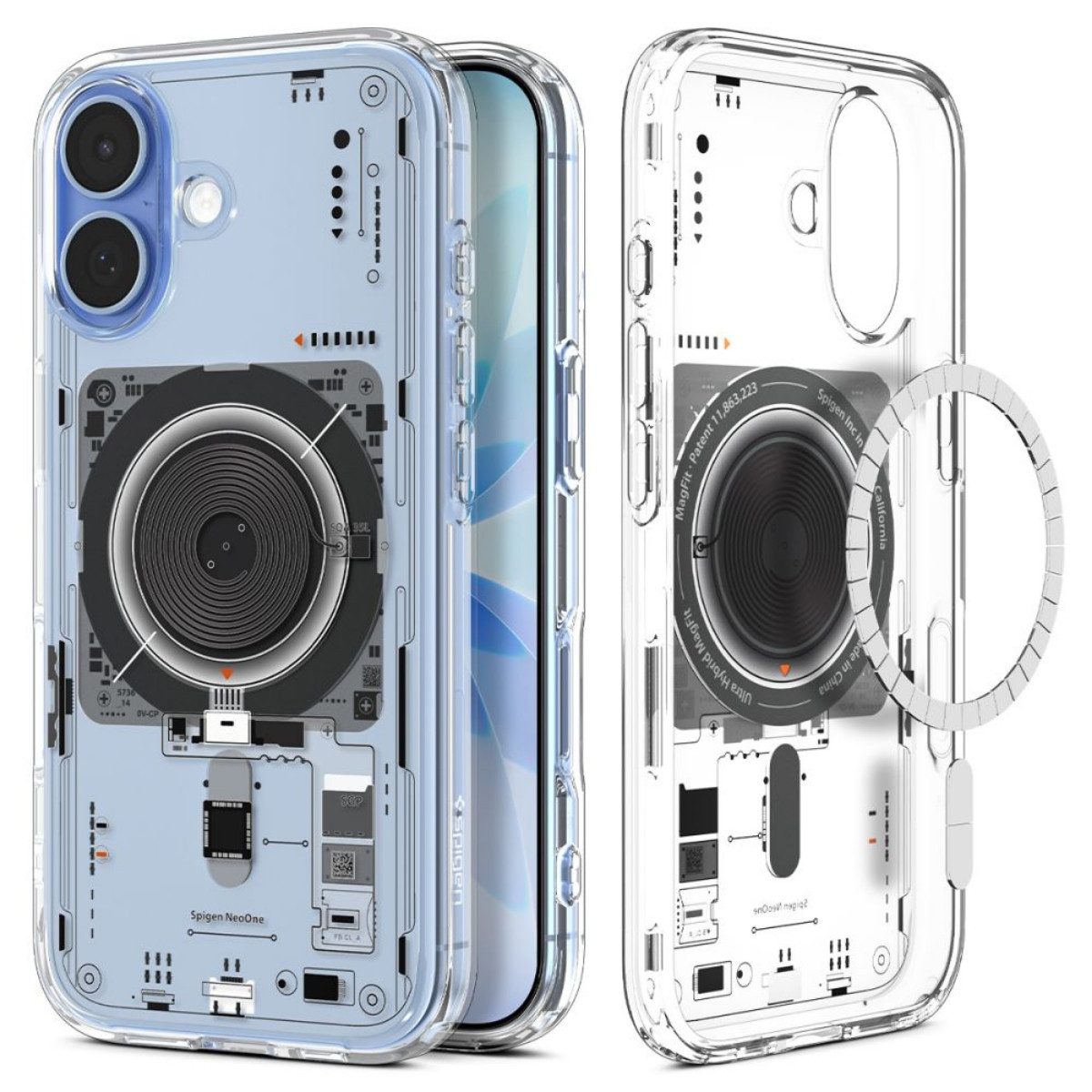Spigen Handyhülle Ultra Hybrid Case mit Magnetfunktion Kompatibel mit iPhone 17 Neo One 6,1, Hybridhülle mit integrierter Magnetfunktion und Schutzrahmen