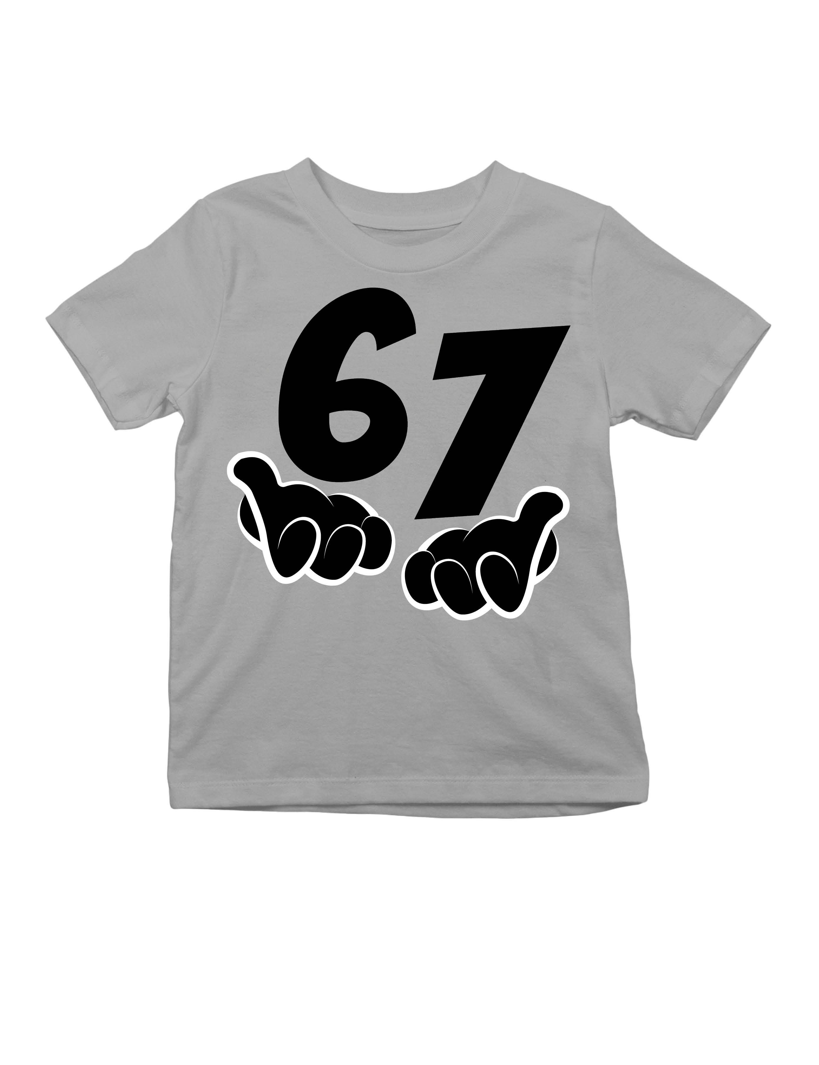 Youth Designz Print-Shirt Kinder T-Shirt "67" lustig Fun-Print Statement Geschenk Trend mit witzigen Aufdruck für Jungen und Mädchen