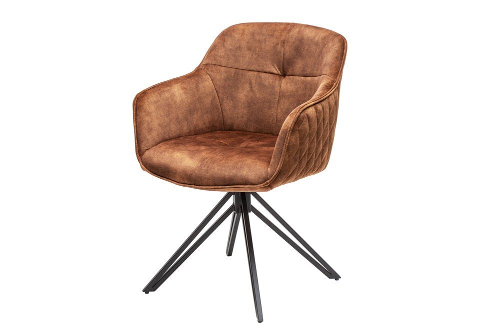 riess-ambiente Polsterstuhl EUPHORIA rost braun / schwarz (Einzelartikel, 1 günstig online kaufen