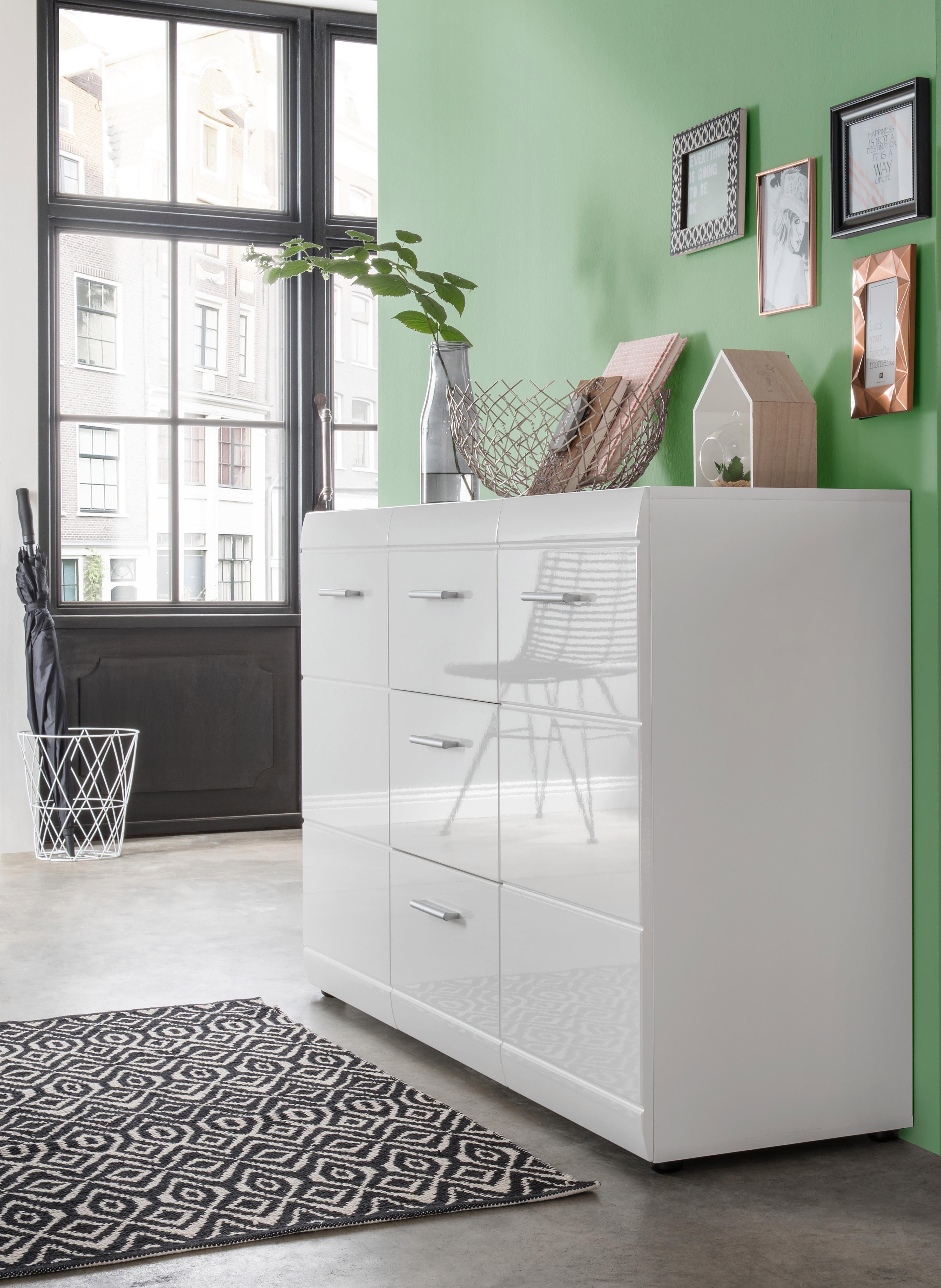 GERMANIA Sideboard GW-Adana Sideboard, Fronten mit Rillenfräsung