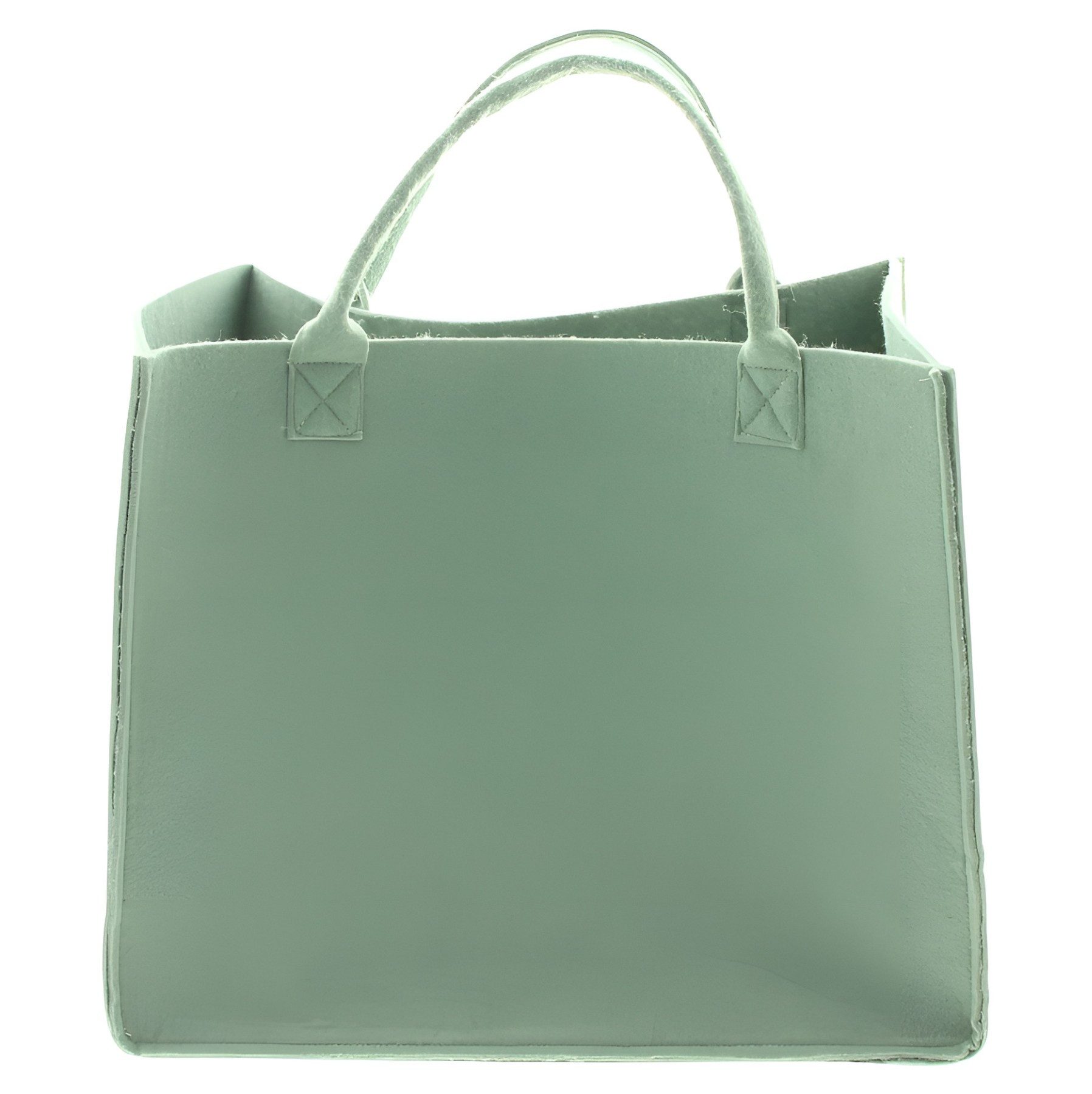 Dekoleidenschaft Einkaufsshopper "Blumenwiese" aus Filz in grün, große Einkaufstasche, Filztasche, Tasche, Shopper, Tragetasche, Filzbeutel, Einkaufsbeutel, Shopping Bag