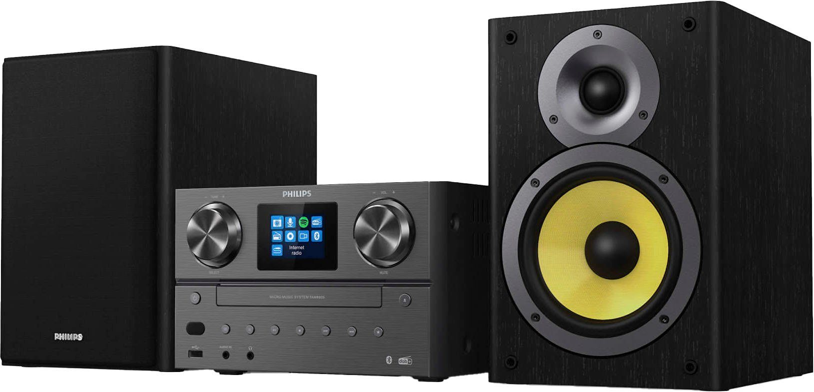 Philips TAM8905 Stereoanlage (Digitalradio (DAB), FM-Tuner, Internetradio, 100 W)