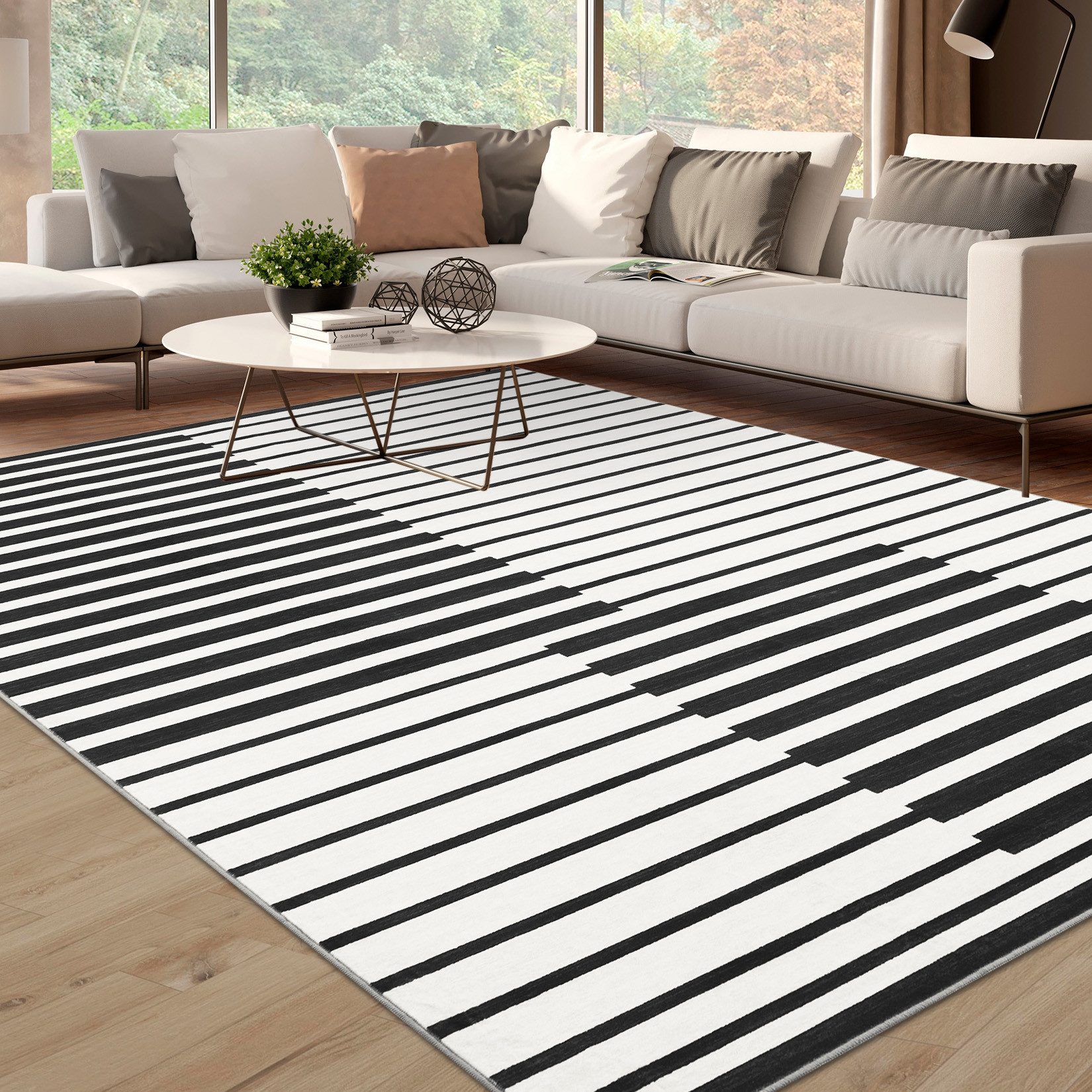 GarveeMore Teppich Teppich Wohnzimmer Waschbarer Teppich Schlafzimmerteppic günstig online kaufen