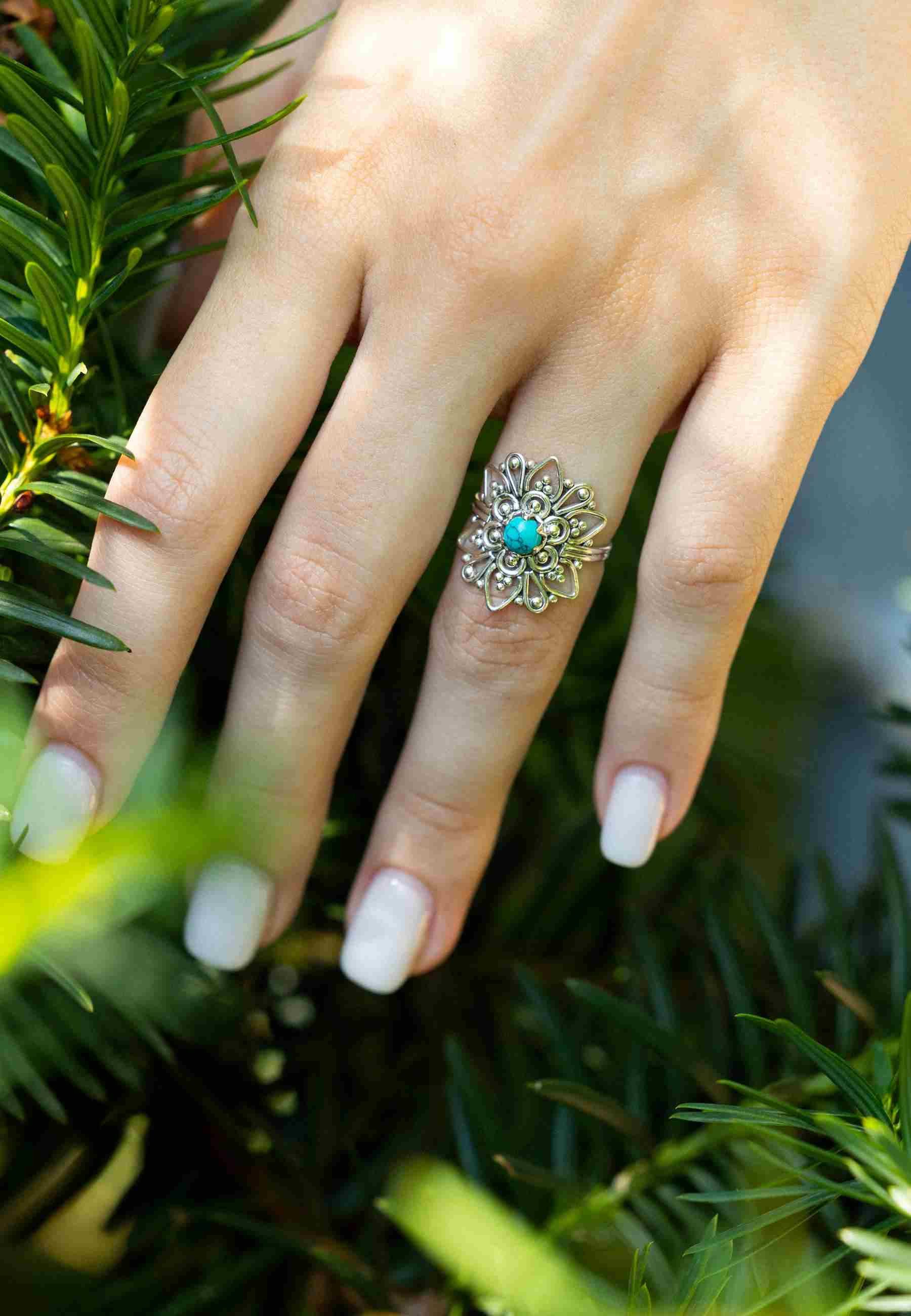 mantraroma Silberring MUDARA-EMPAT aus 925 Silber günstig online kaufen