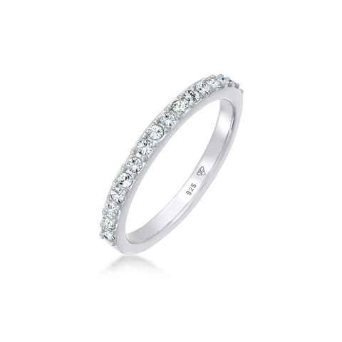 Elli Fingerring Bandring Memoire Kristalle 925 Silber