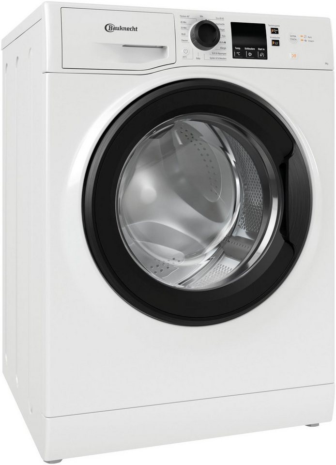 BAUKNECHT Waschmaschine BPW 914 B, 9 kg, 1400 U/min, Automatischer Schutz  vor Wasserschäden - Mehrfachwasserschutz+