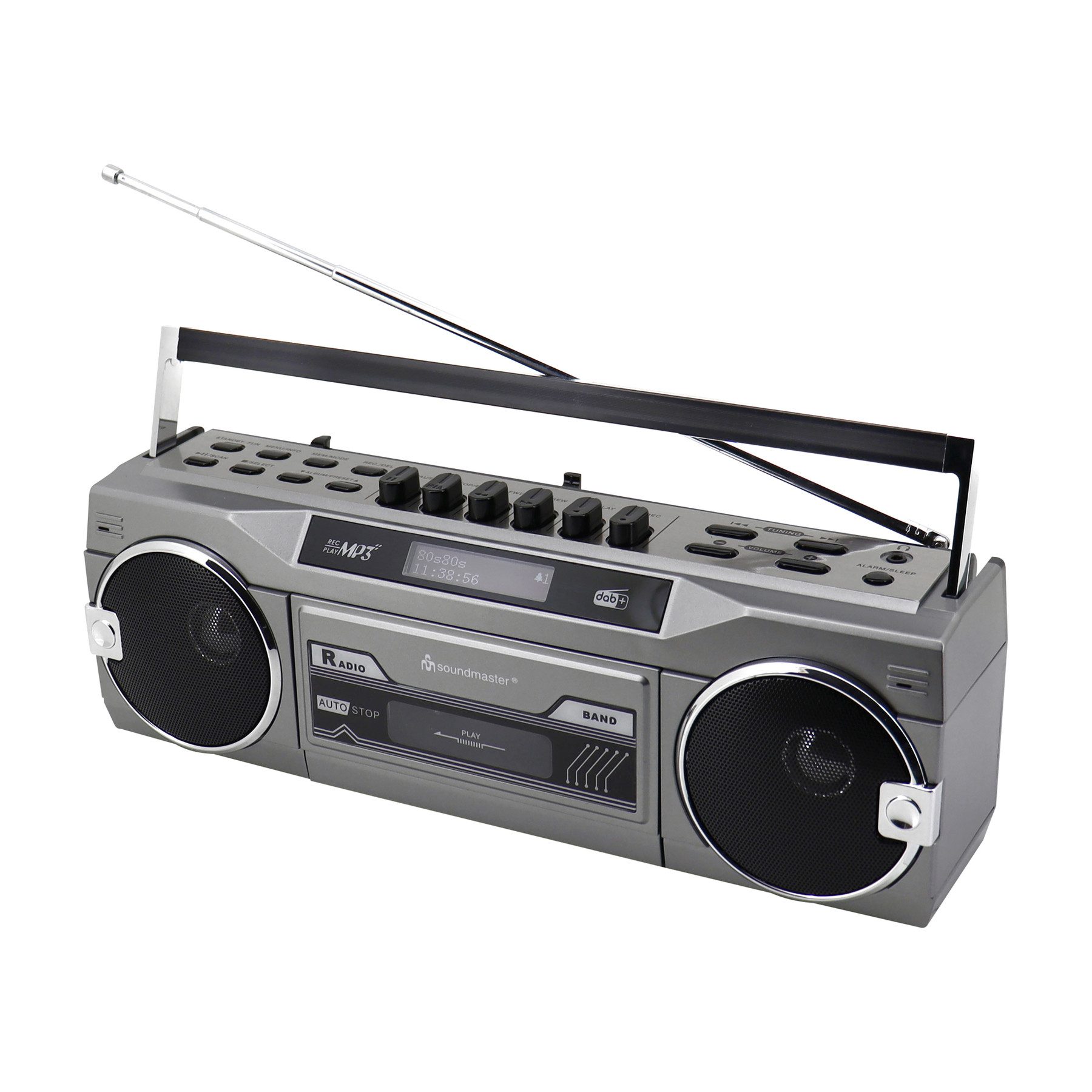 SOUNDMASTER DAB+/FM Retro Radiokassettenrekorder Radio