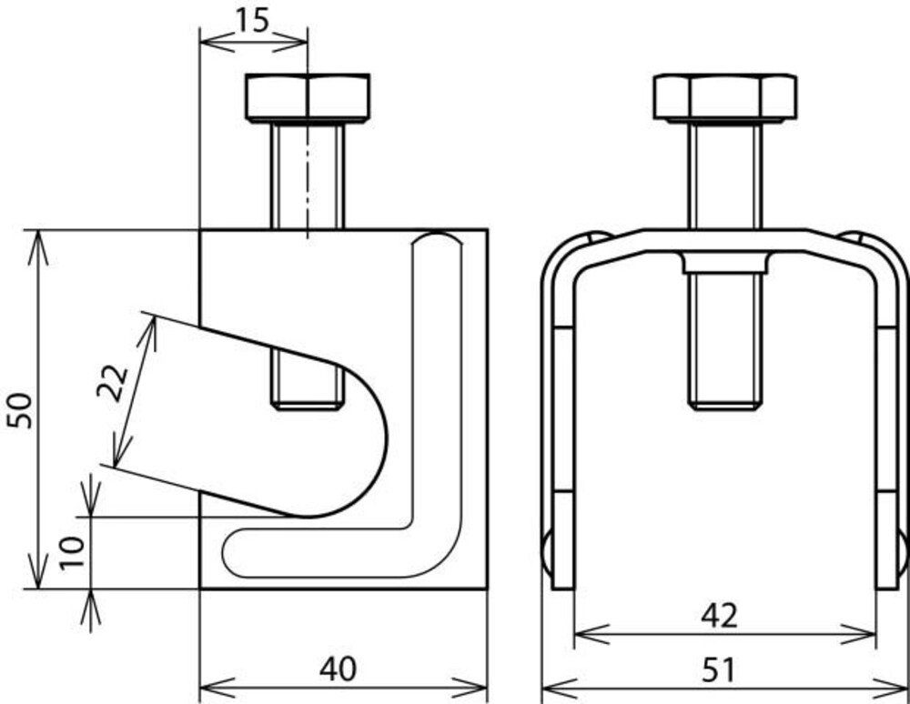 DEHN Klemmen DEHN Verbindungsklemme STBL A F40 VK R22