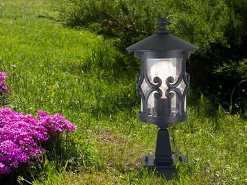 meineWunschleuchte LED Sockelleuchte, LED wechselbar, warmweiß, Sockellampen stehend Wegbeleuchtung Garten beleuchten, Höhe 34cm
