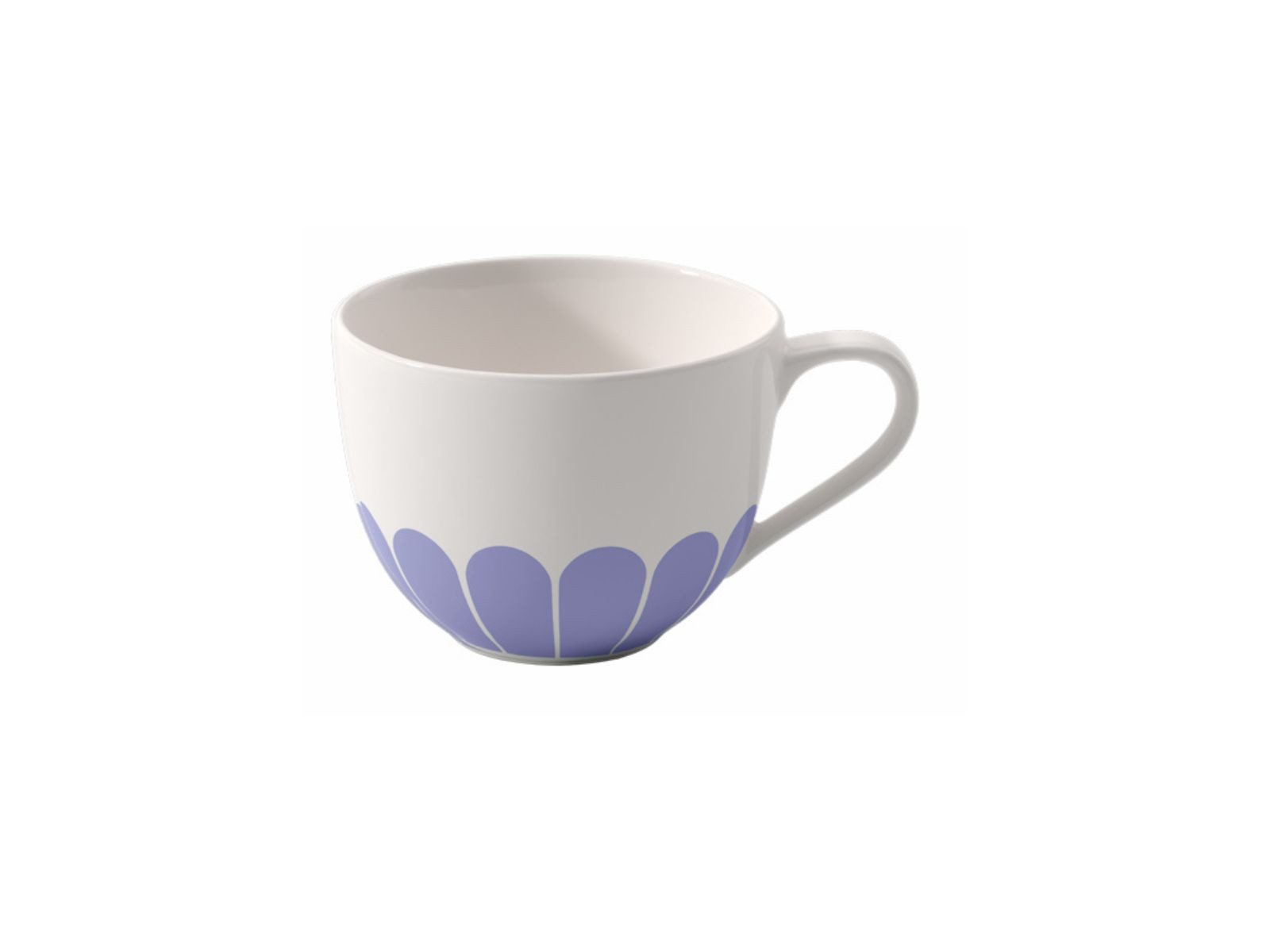 Villeroy & Boch Tasse Fleur bleu Kaffeetasse 0,16l Set6, Premium Porcelain