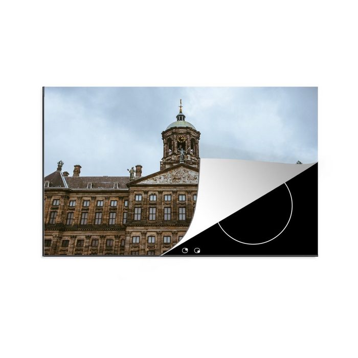 MuchoWow Herdblende-/Abdeckplatte Der Königliche Palast in Amsterdam Vinyl (1 tlg) induktionskochfeld Schutz für die küche Ceranfeldabdeckung