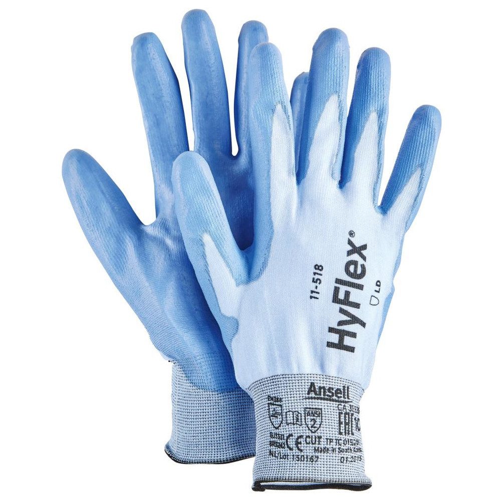 ANSELL Arbeitshandschuh-Set Handschuh HyFlex 11-518, Gr. 10